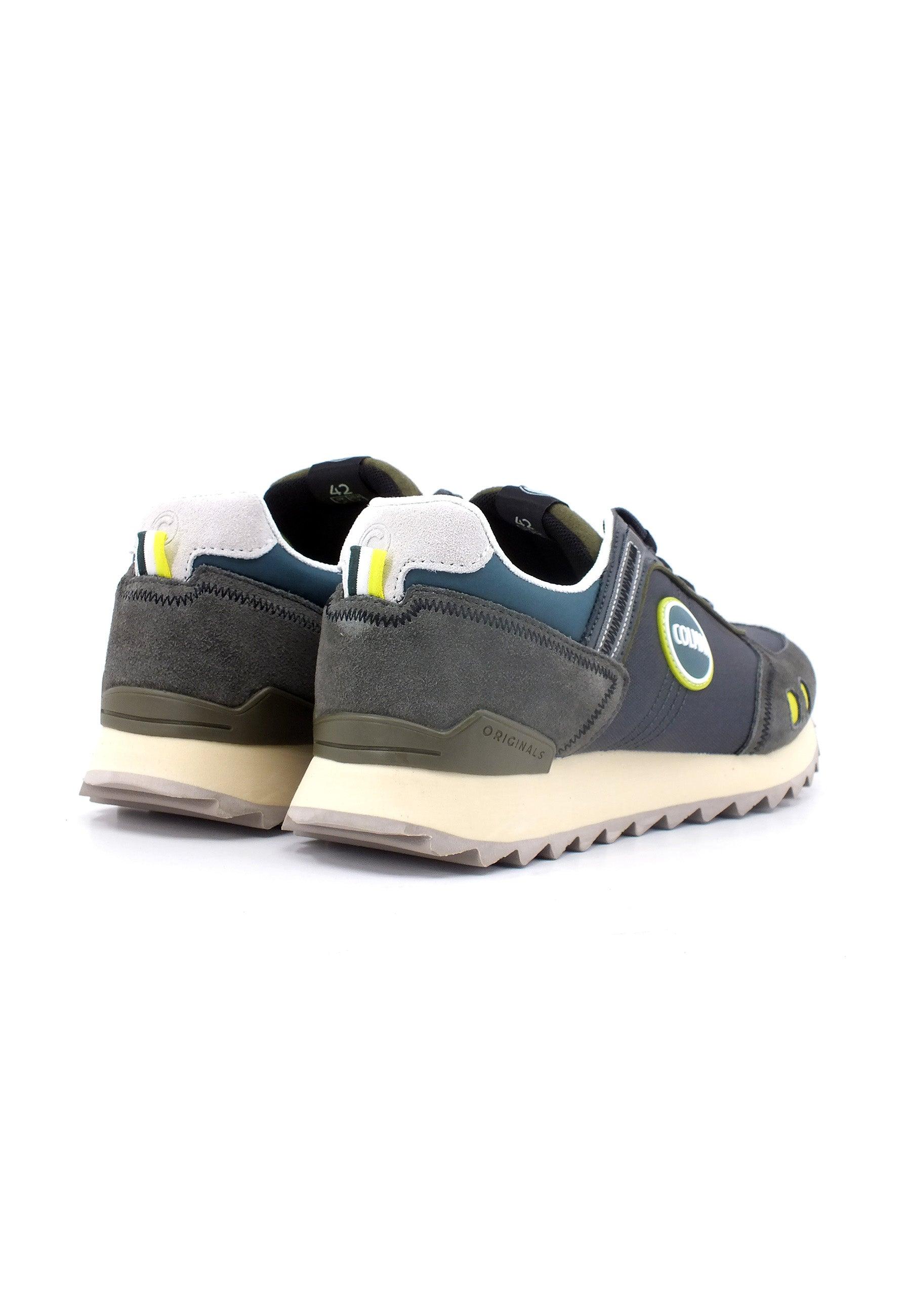 Low Profile Mixed Leather Sneakers