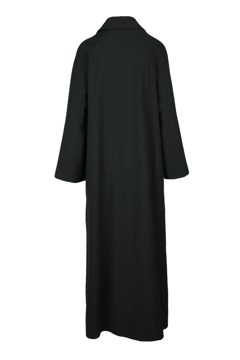 Long Coat Virgin Wool - Black