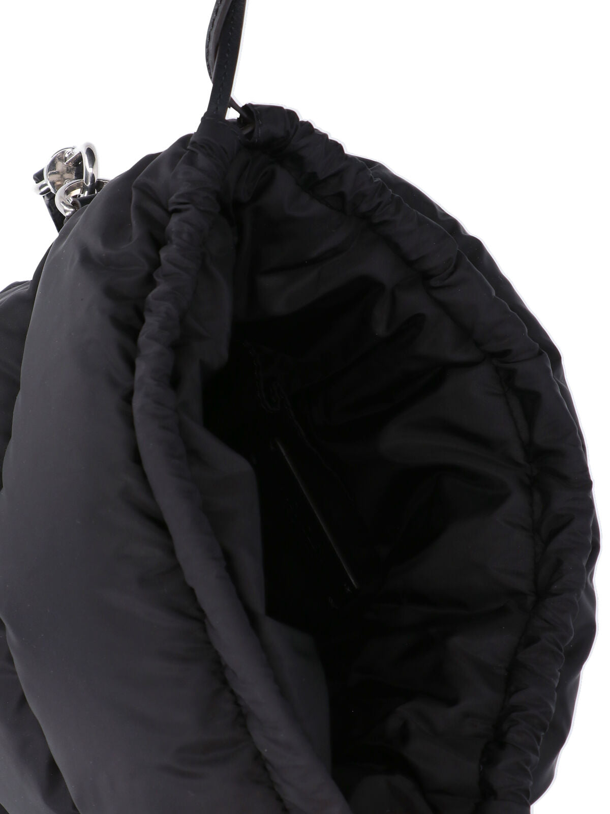 Black Caradoc Quilted Nylon Bucket Bag