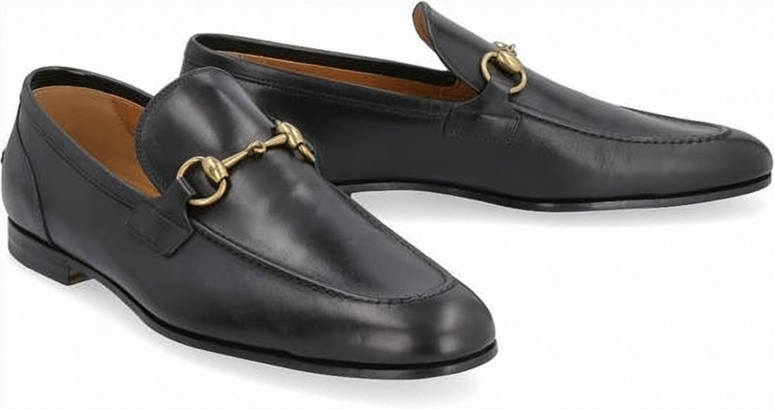 Classic Black Calf Leather Loafers