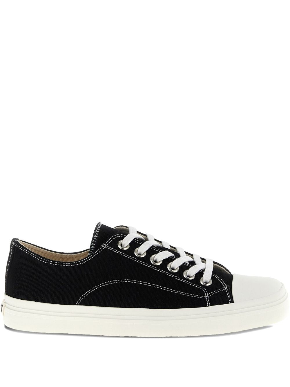Low-Top Sneakers with Contrasting White Accents