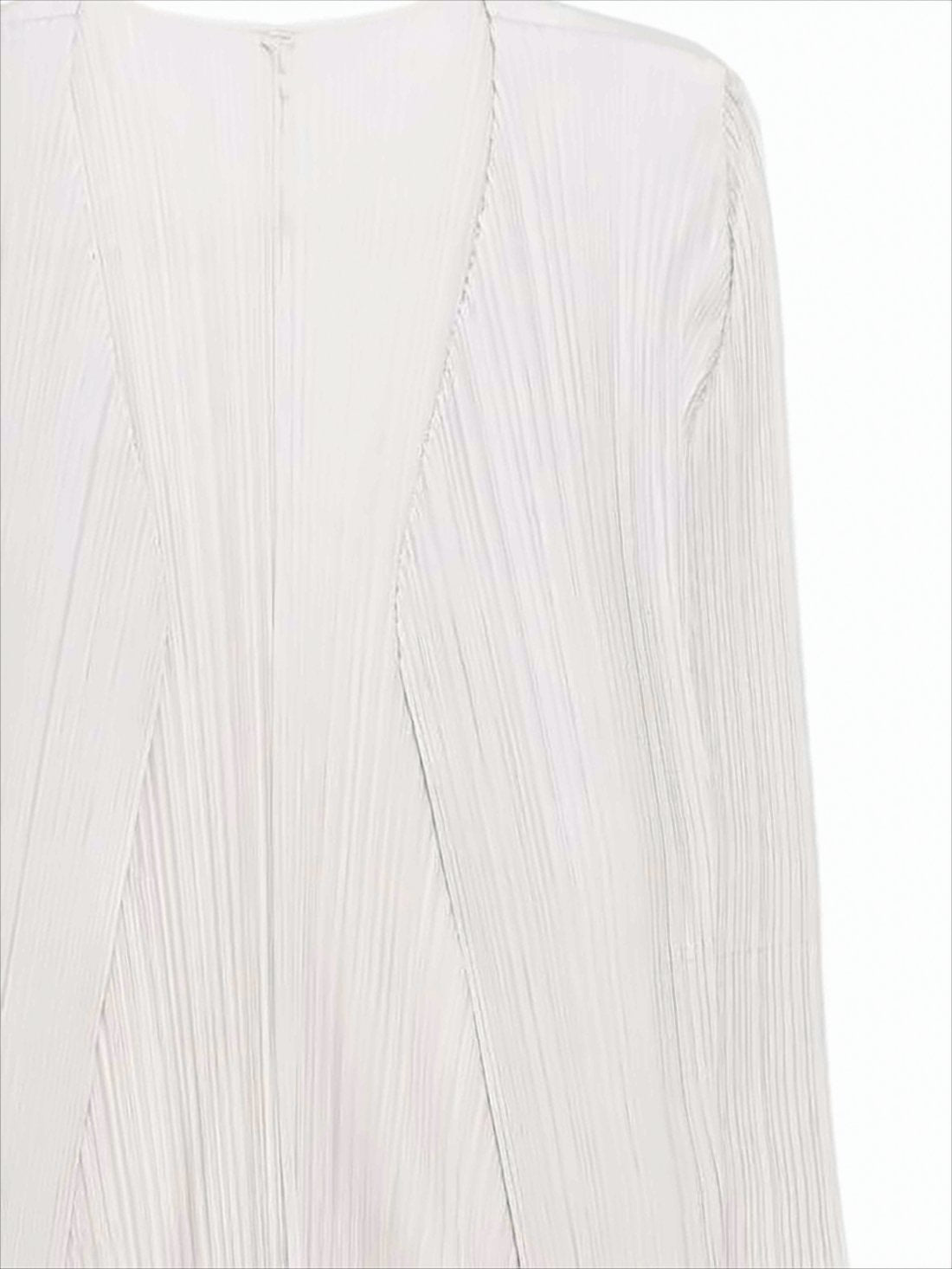 Lightweight Pleated Cardigan with Relaxed Open Front