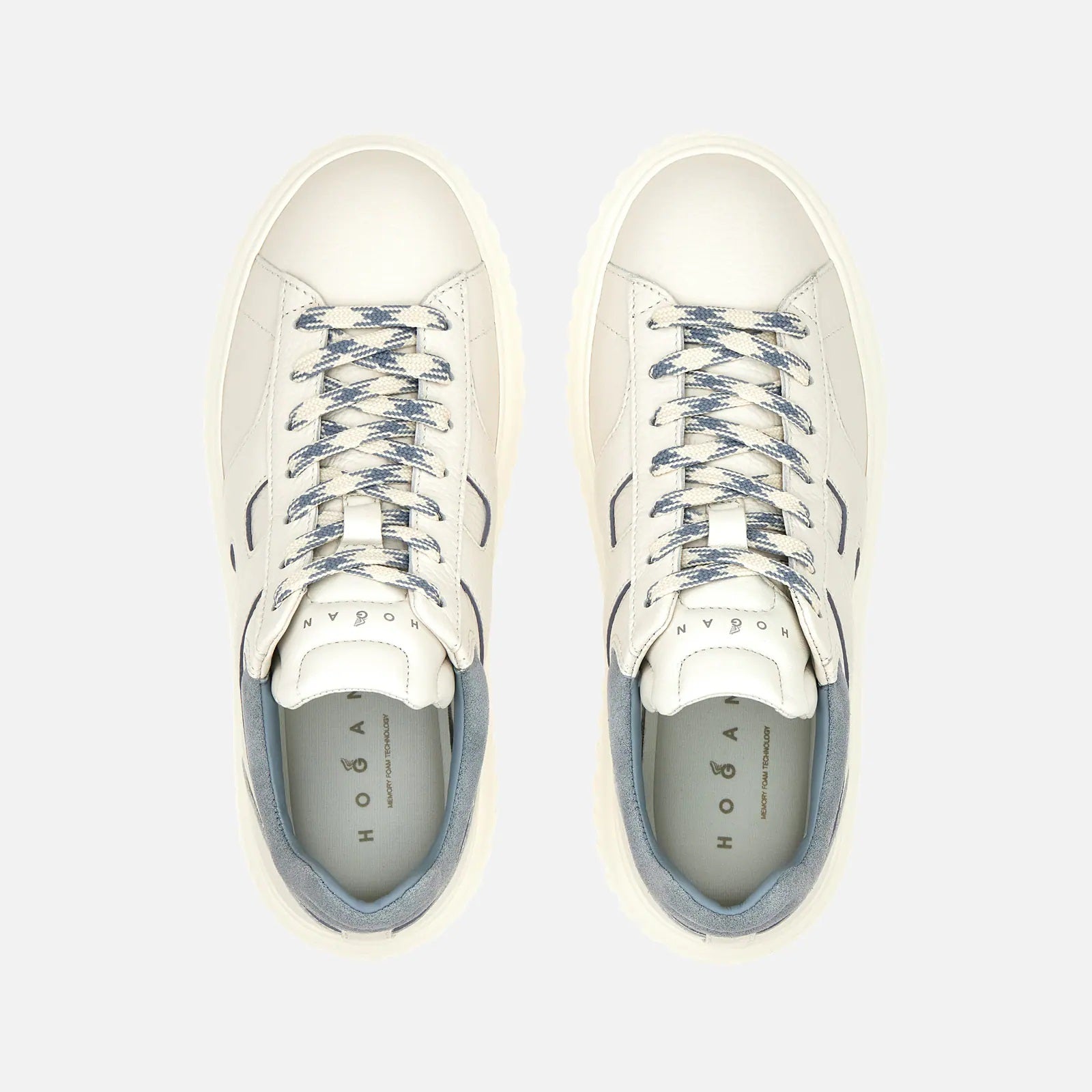 H-Stripes Lace-Up Leather Sneakers
