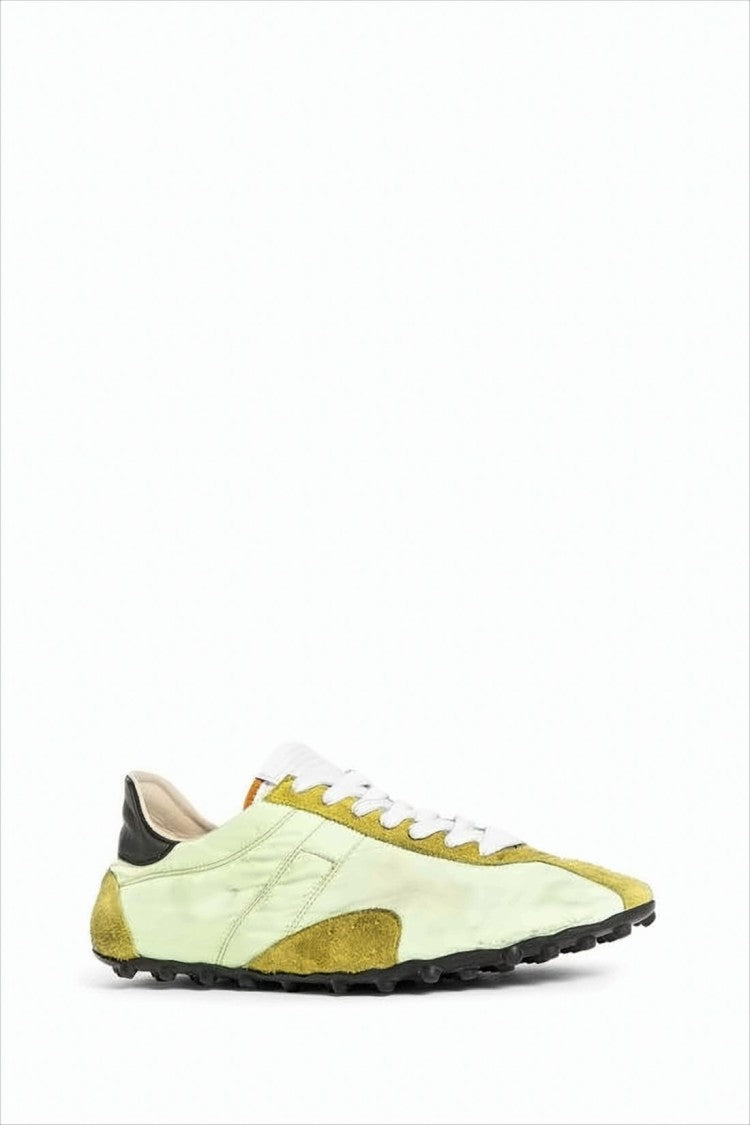 Low-Profile Sneakers With Calf Leather Accents
