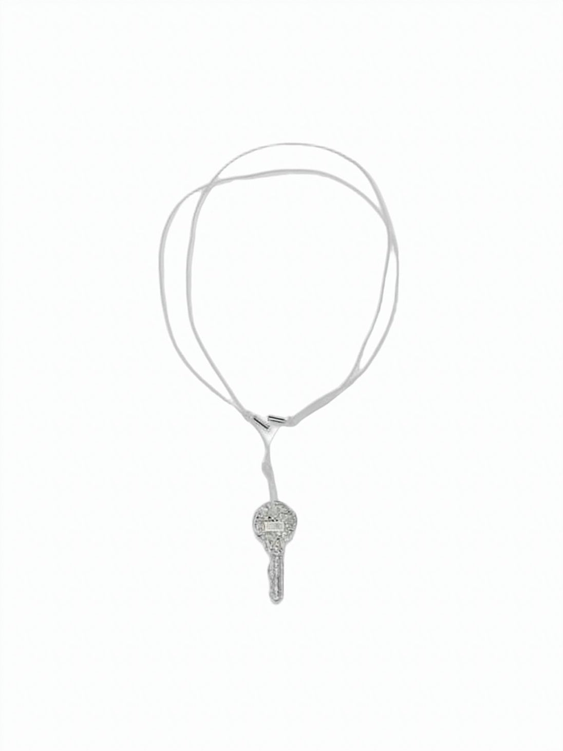 Key-Pendant Necklace with Adjustable Cotton Cord