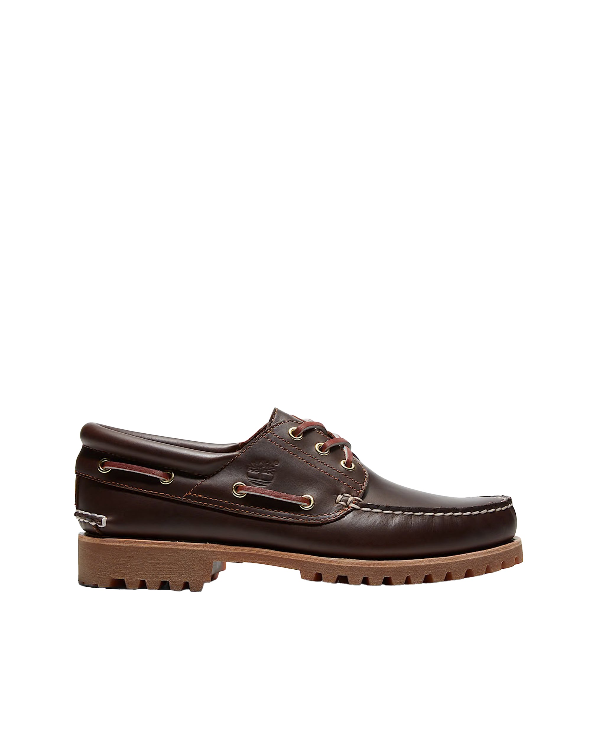 Authentic 3-Eye Lug Handsewn Brown Boat Shoes