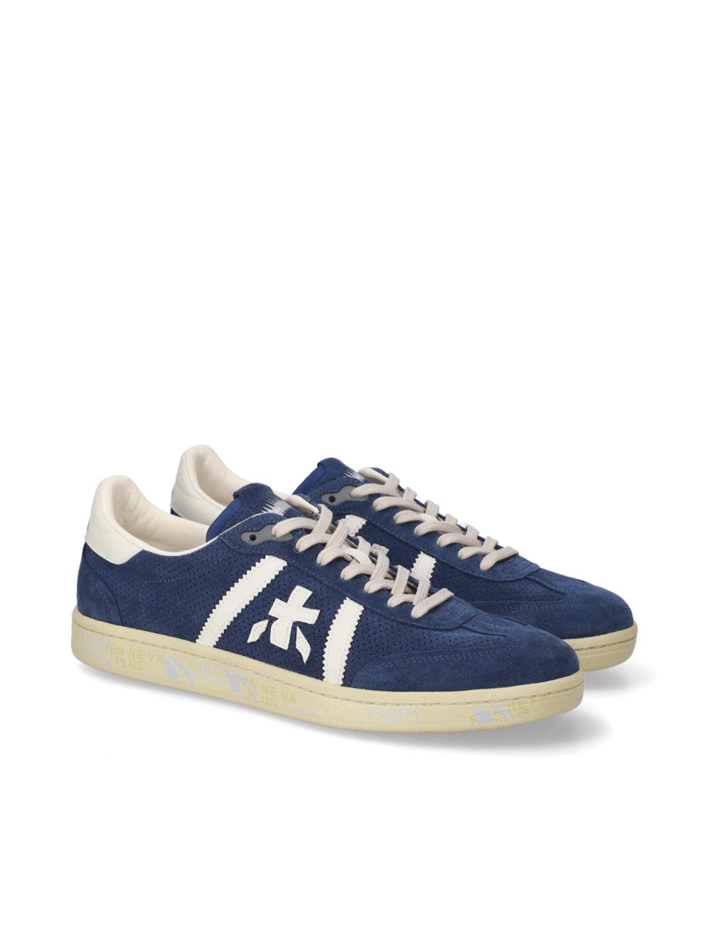 White Suede Lace-Up Sneakers