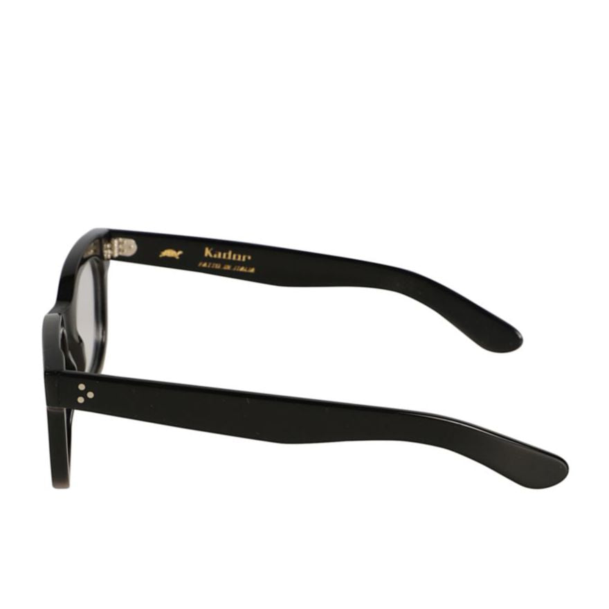 Heritage Bold Square Frame Sunglasses with Glossy Black Finish