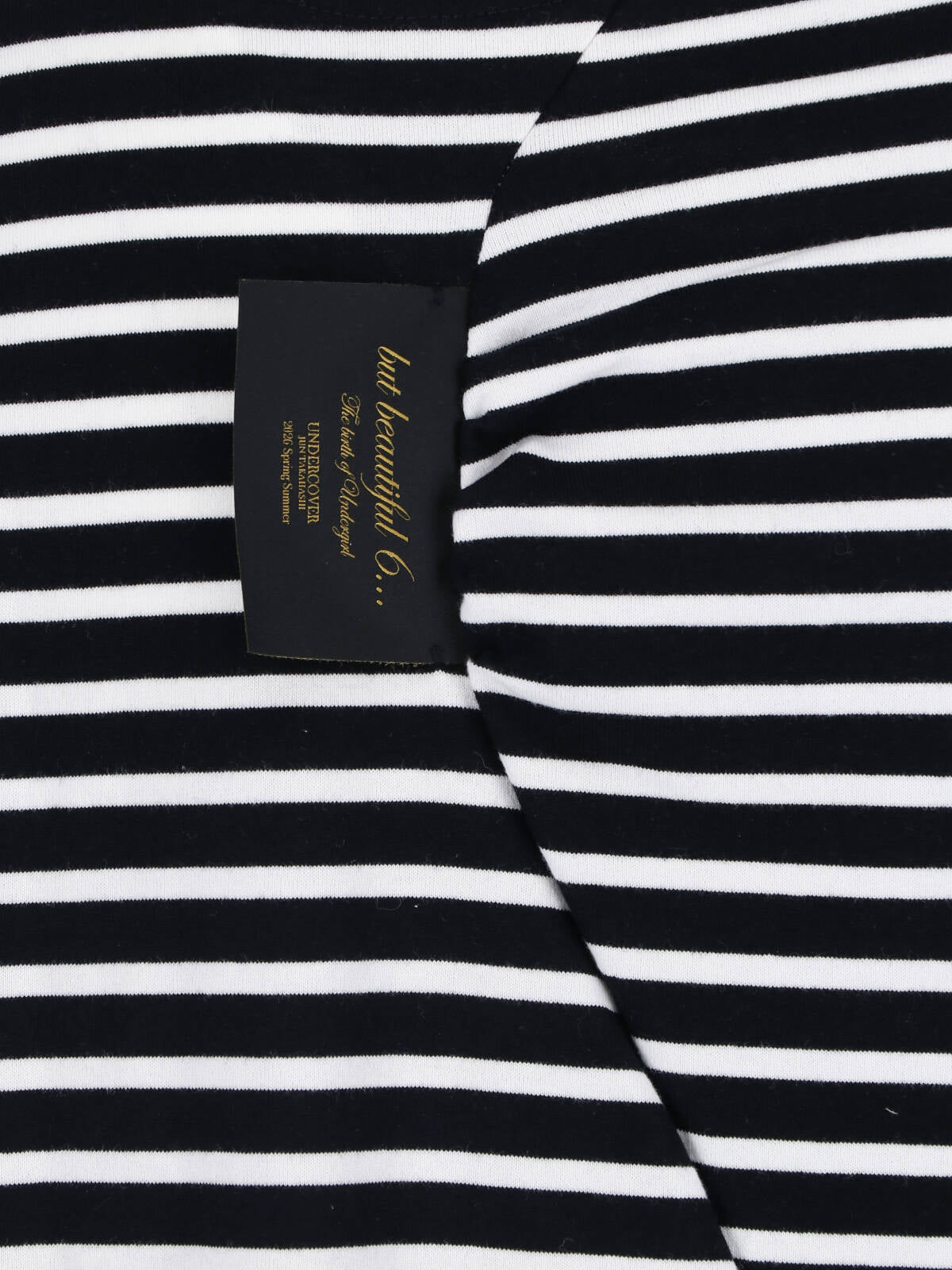 Black/White Asymmetrical Striped Boxy Top