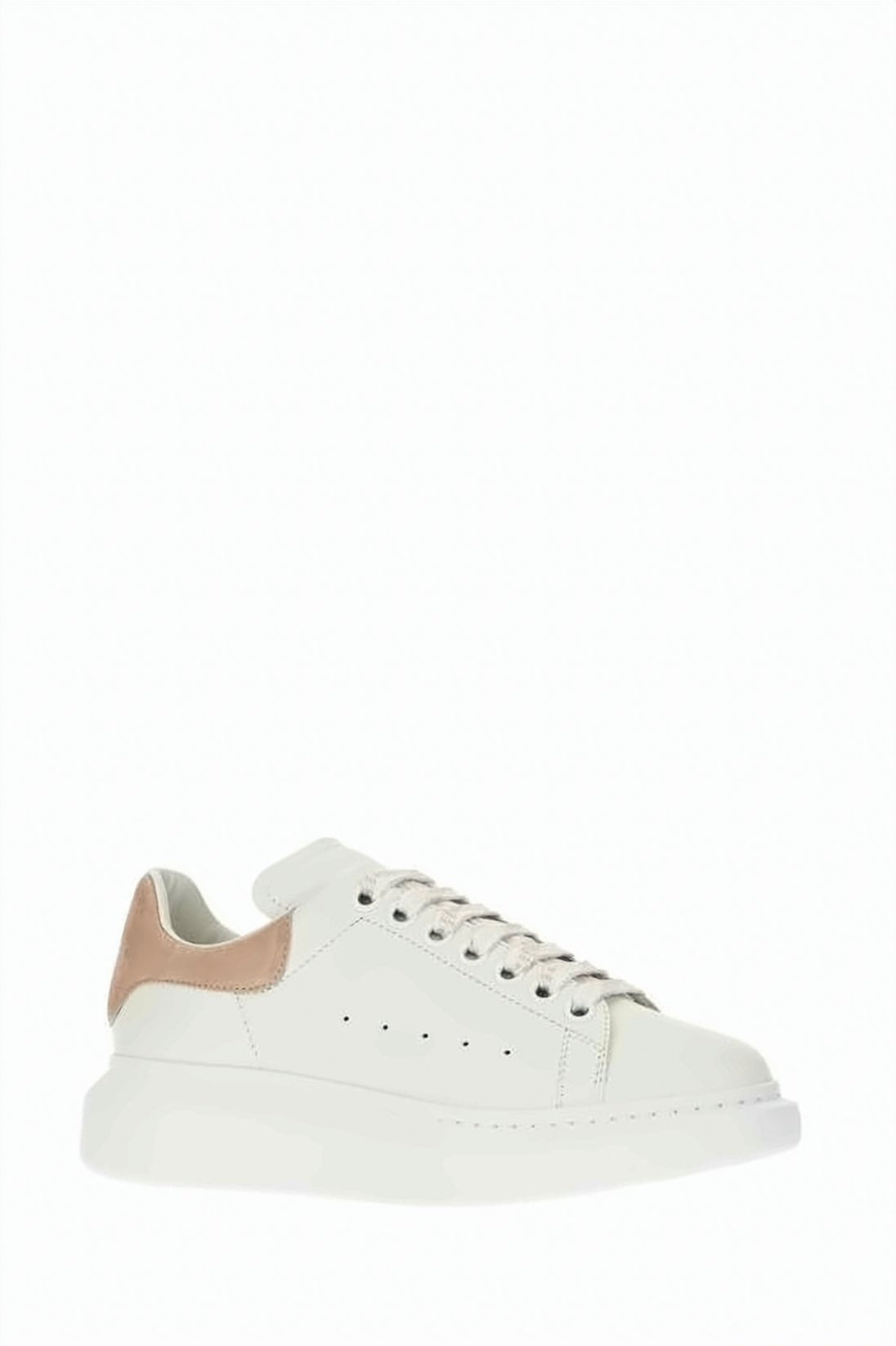 Oversized Sneakers with Smooth Calf Leather Upper