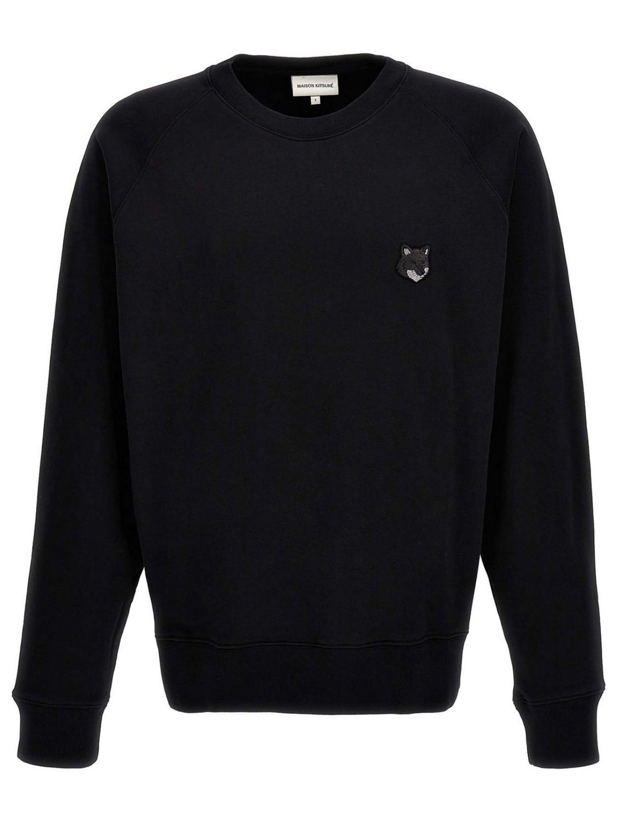Long-Sleeve Crew Neck Shirt With Subtle Emblem And Ribbed Cuffs
