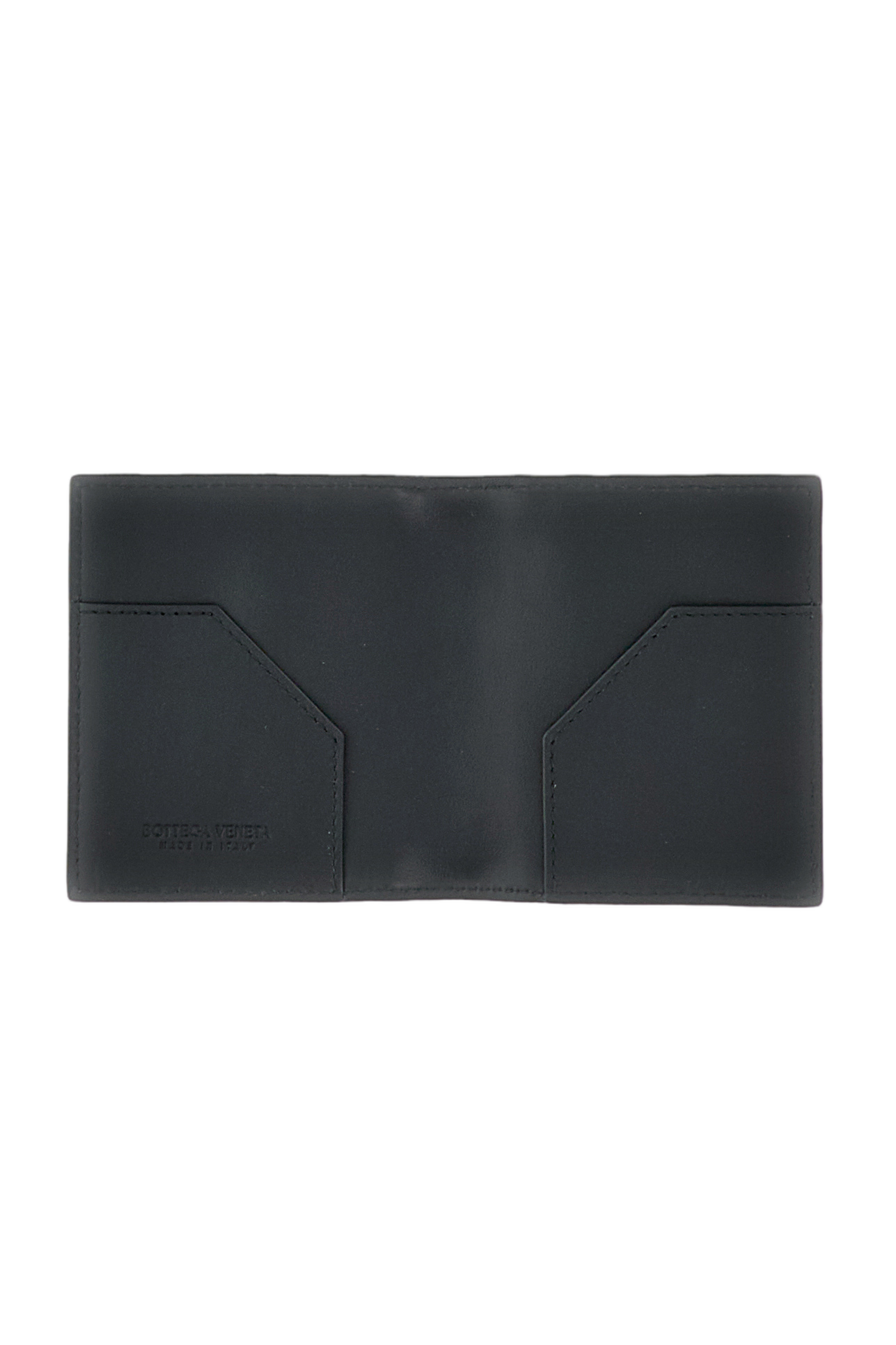 Intrecciato Leather Wallet with Card Slots