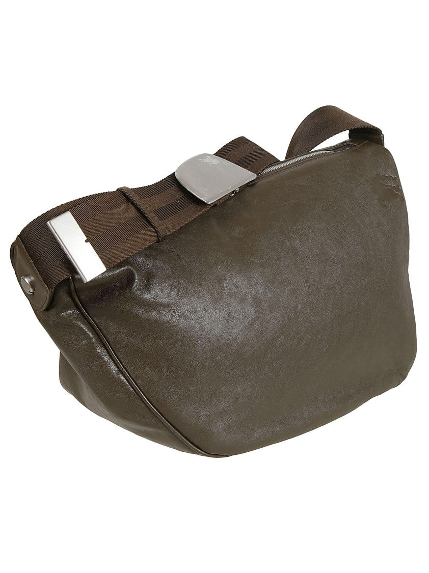Lamb Leather Bag With Zip Closure