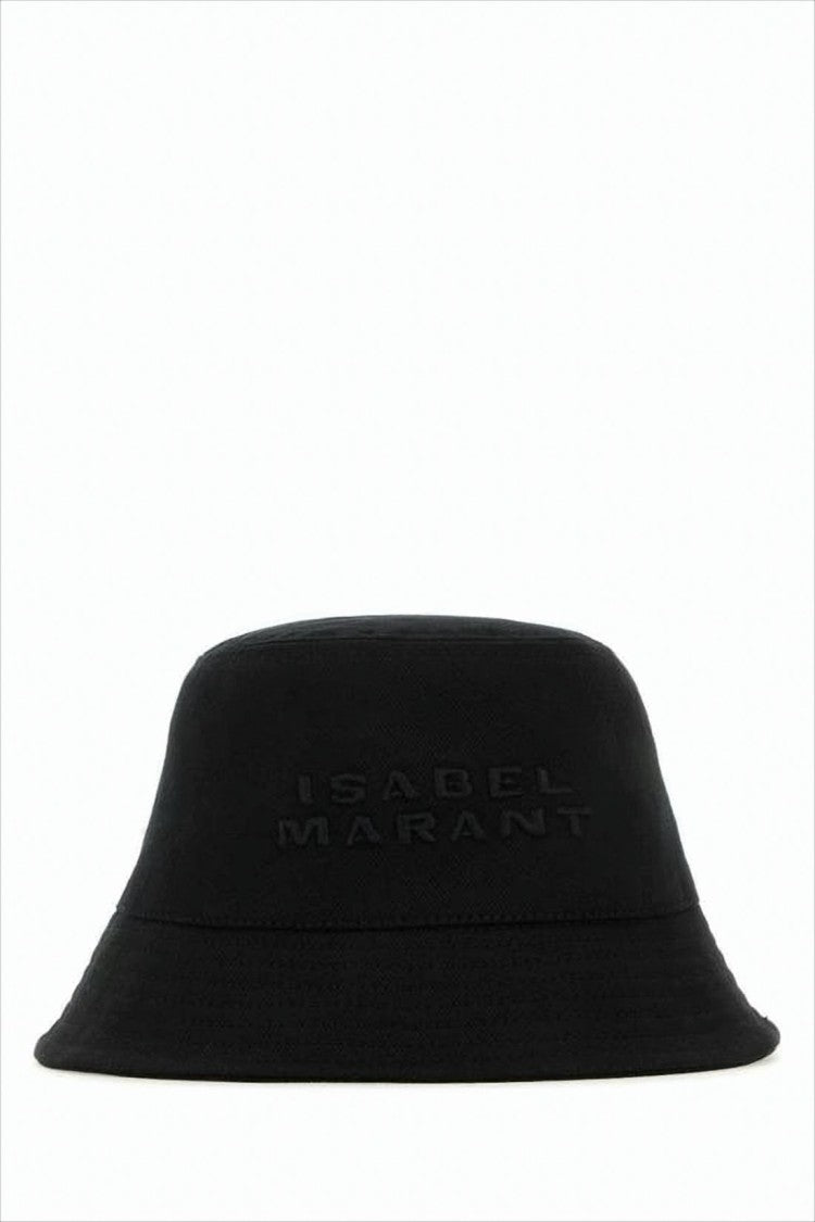 Classic Black Bucket Hat with Tonal Embroidery