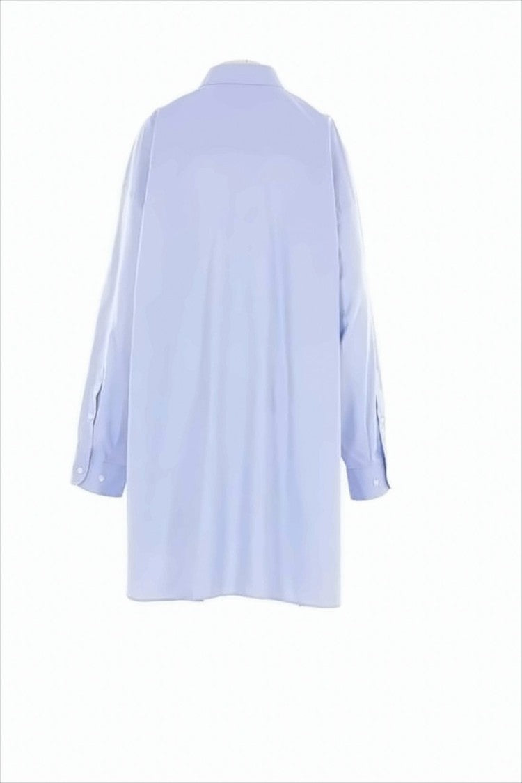 Loose-Fitting Cotton Shirt with Classic Collar