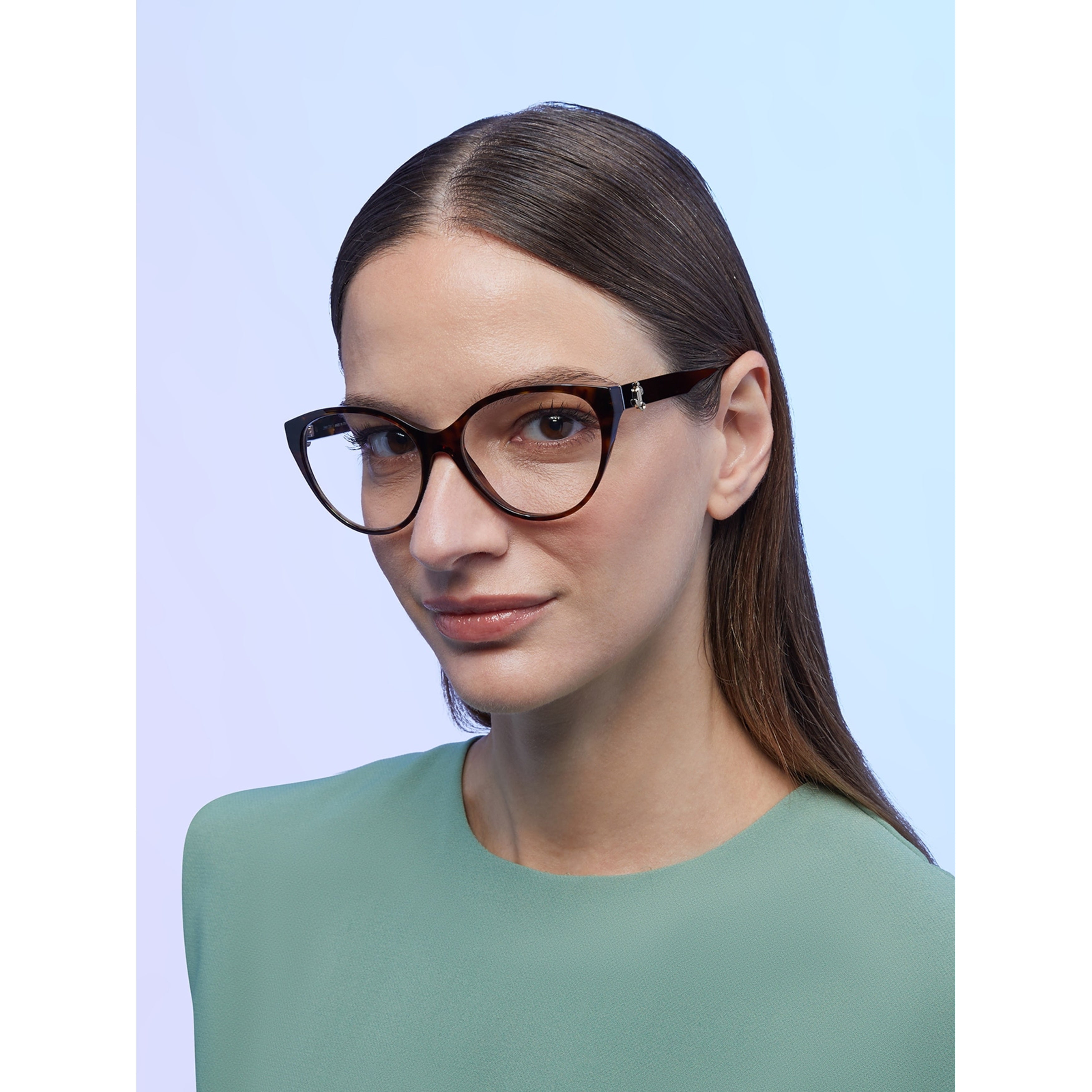 0jc3009 Tortoiseshell Acetate Cat-Eye Eyeglasses