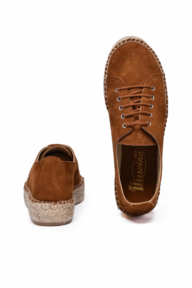 Lace-up Espadrilles - Brown