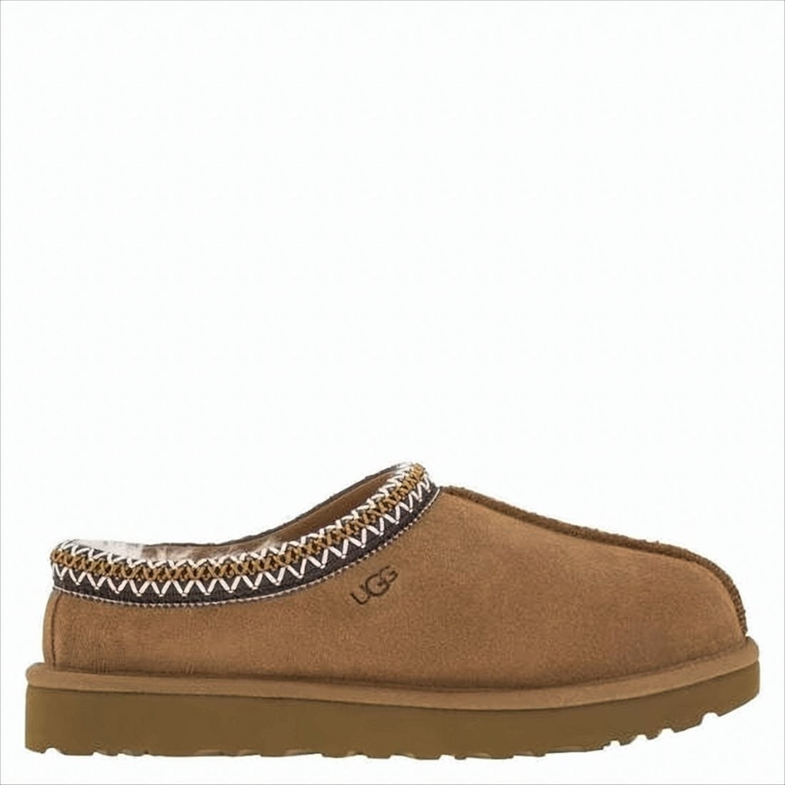 Suede Slip-On Mules with Textured EVA Sole