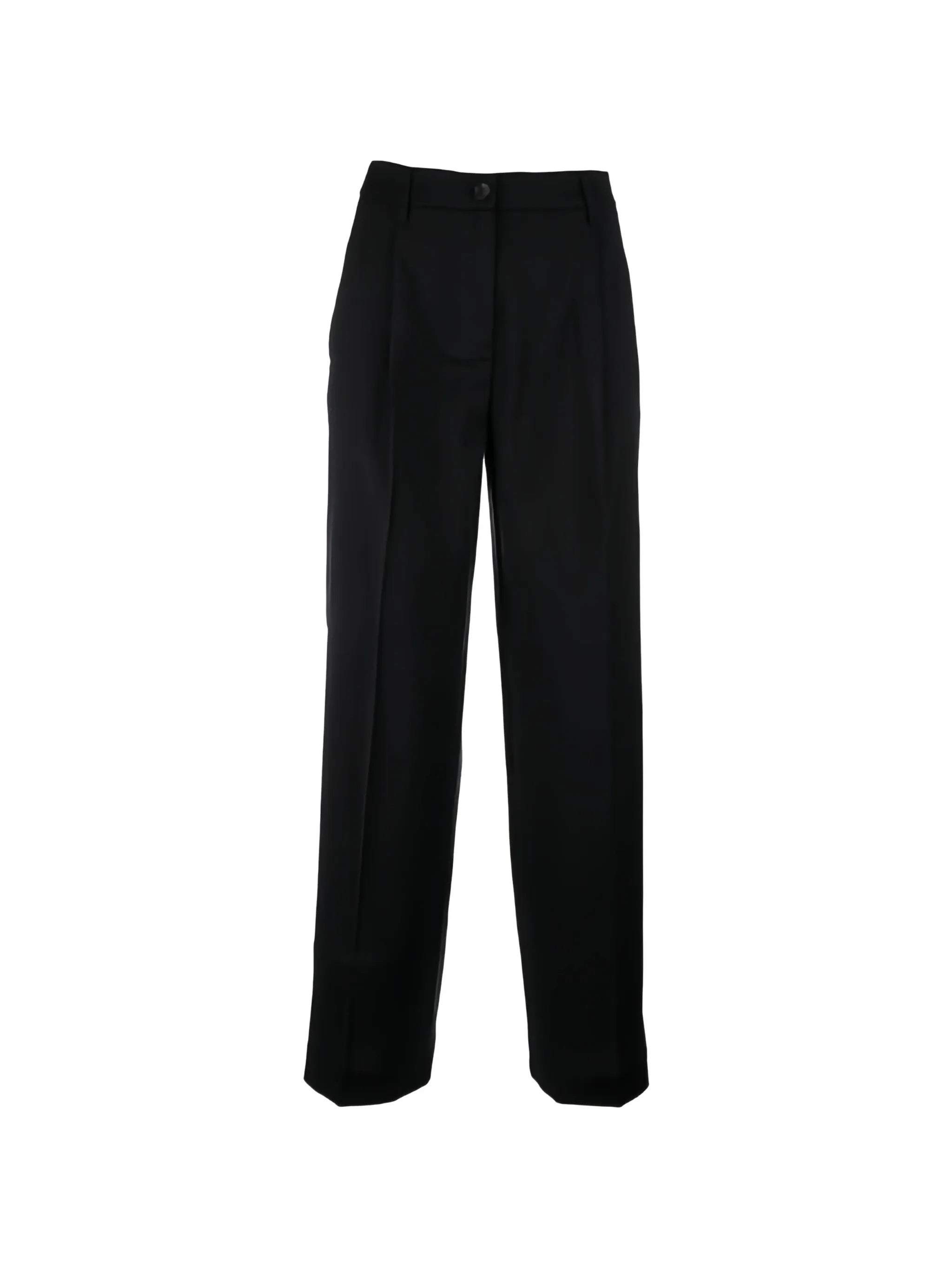 Tailored Straight-Leg High Waist Minimalist Trousers