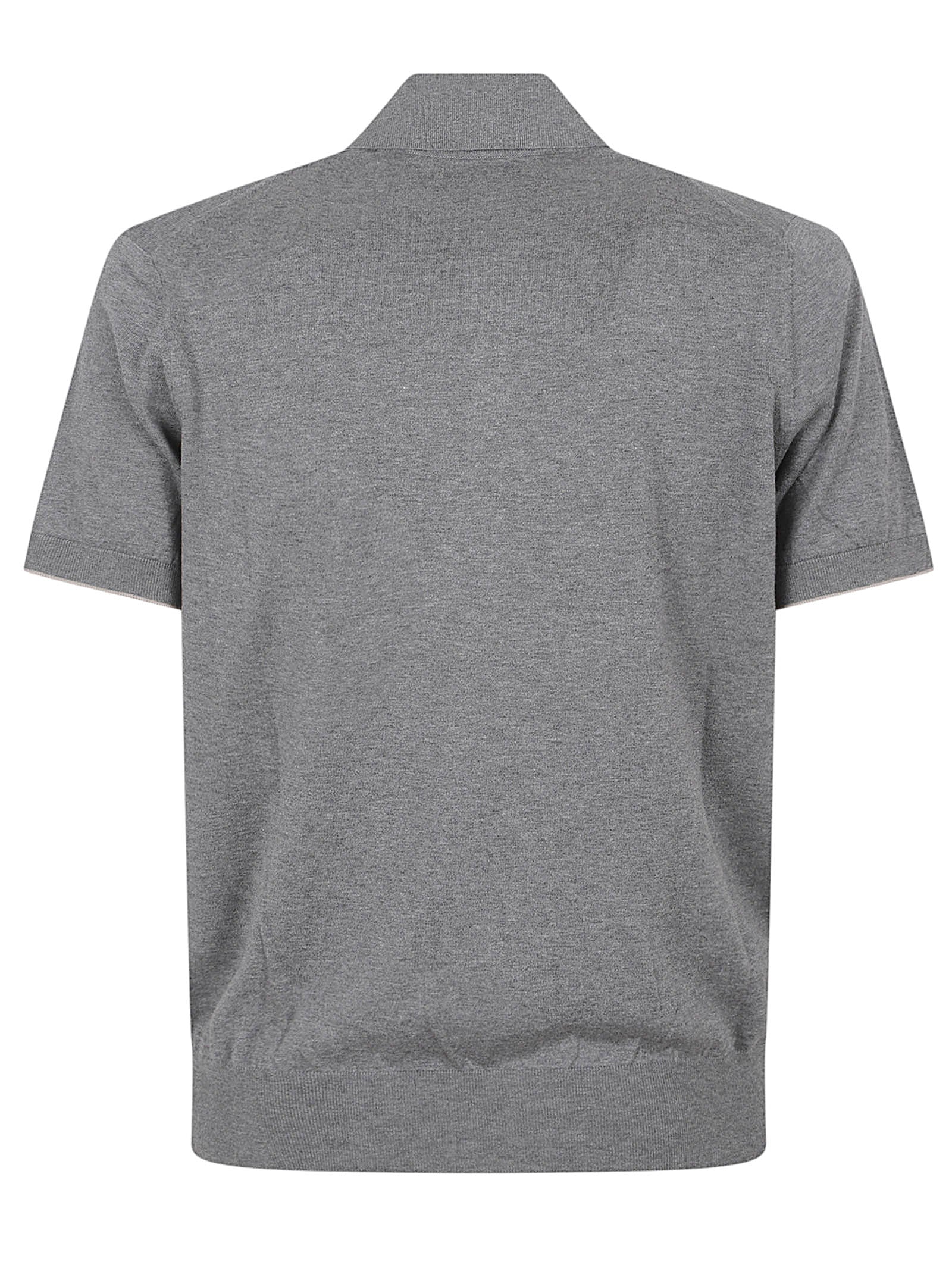 Short-Sleeved Cotton Polo Shirt