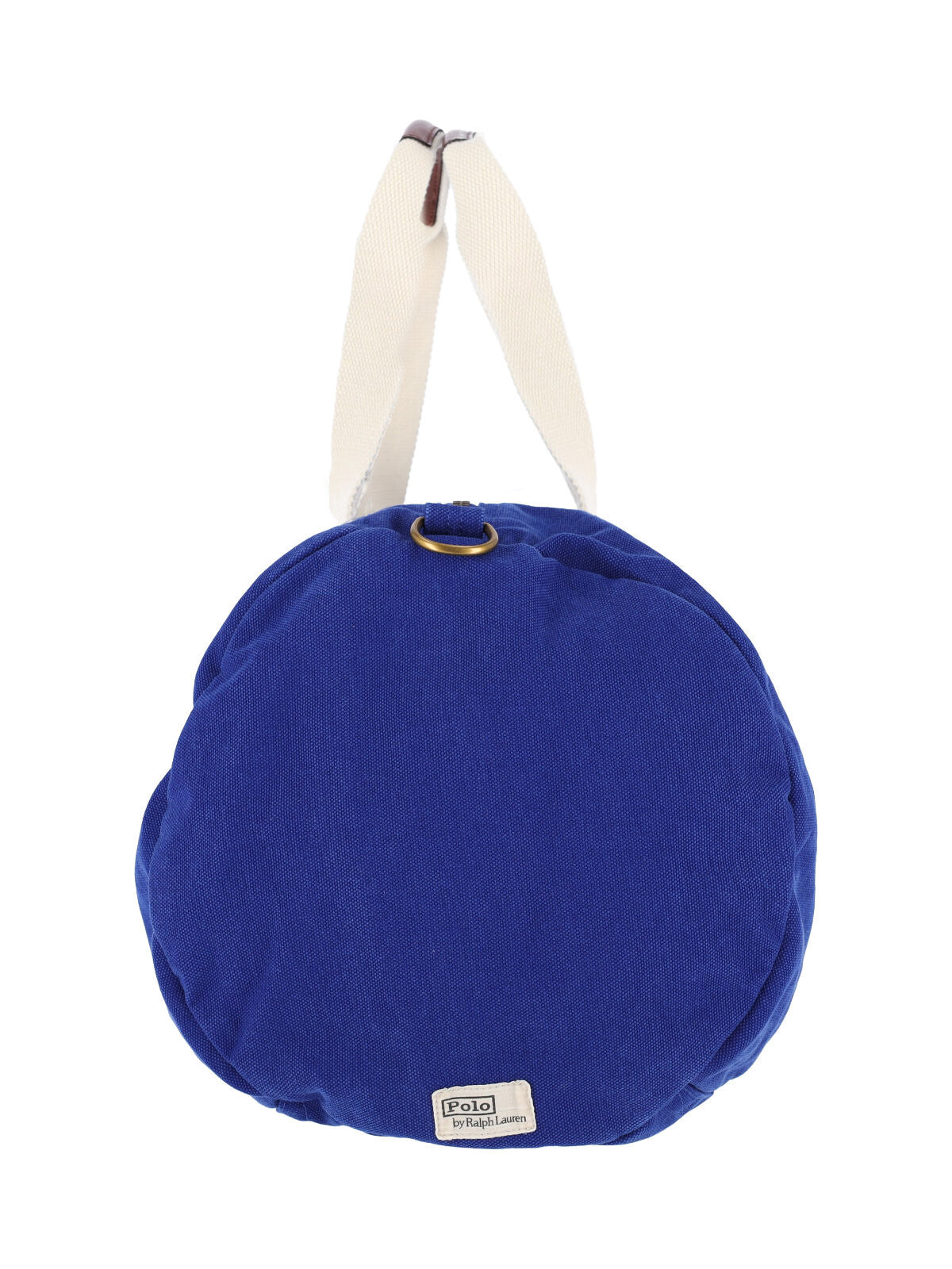 Blue Embroidered Logo Cylindrical Bag