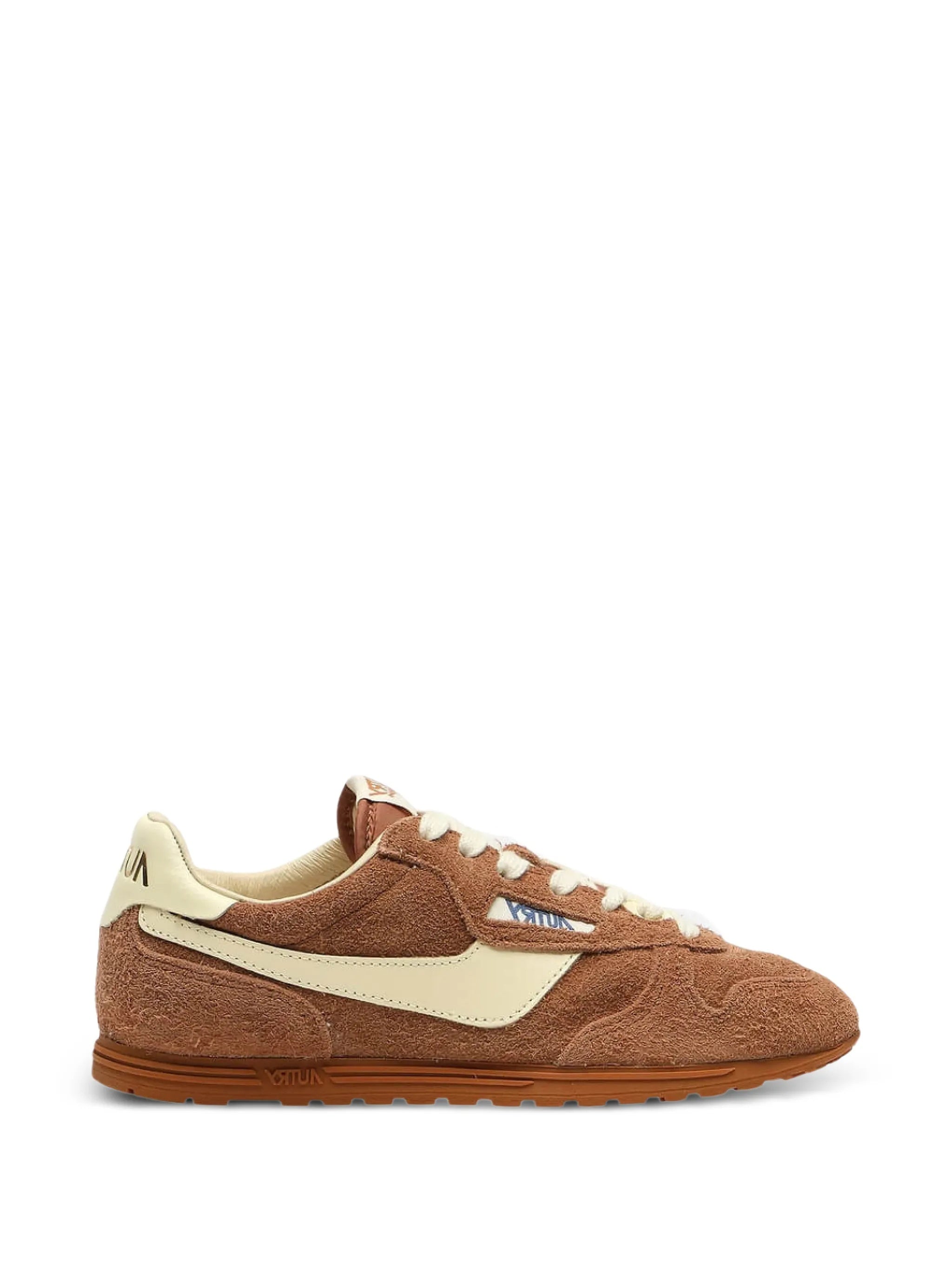 Neutral Windspin Low Textured Suede Sneakers
