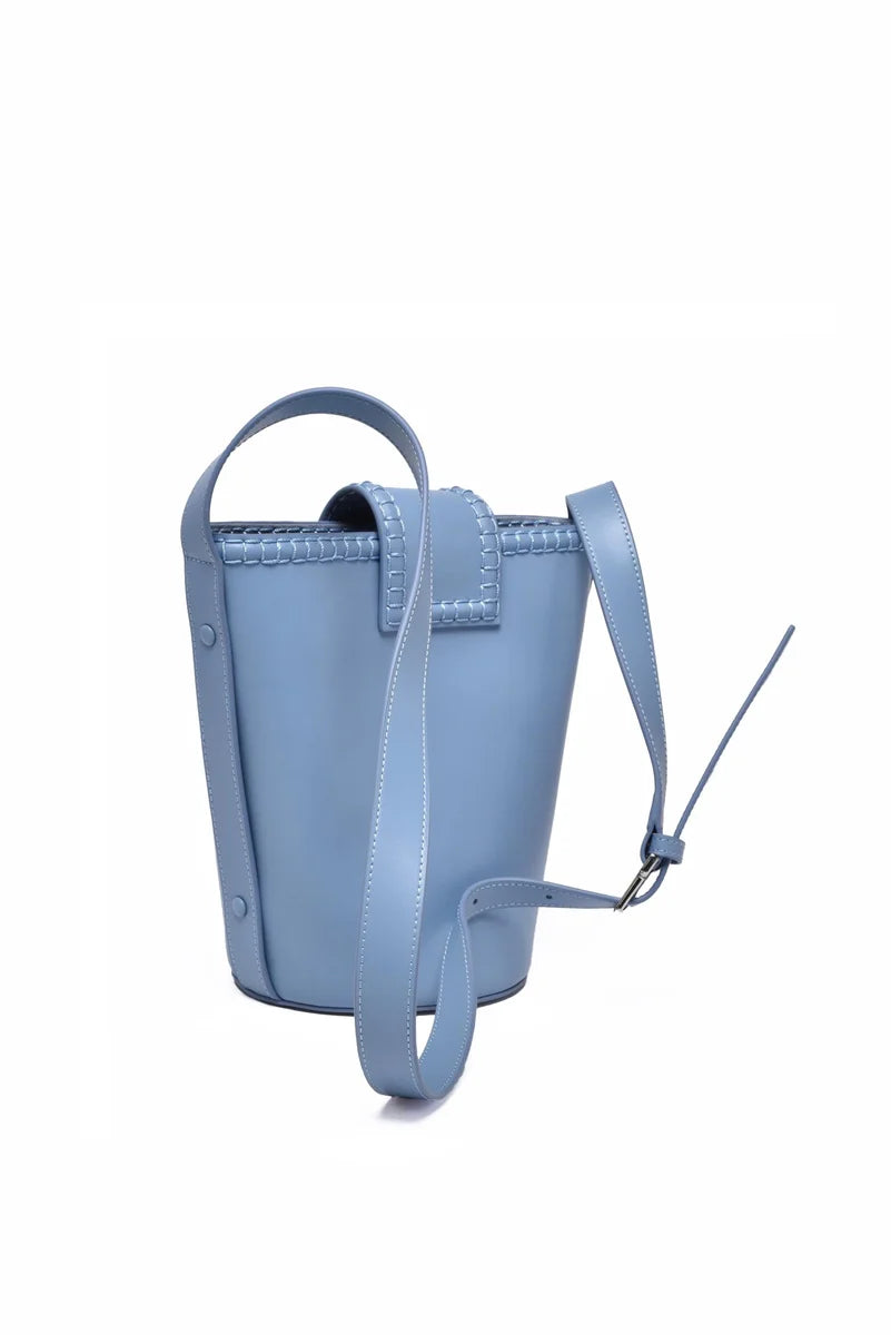 Bucket Crossbody Bag - Light Blue