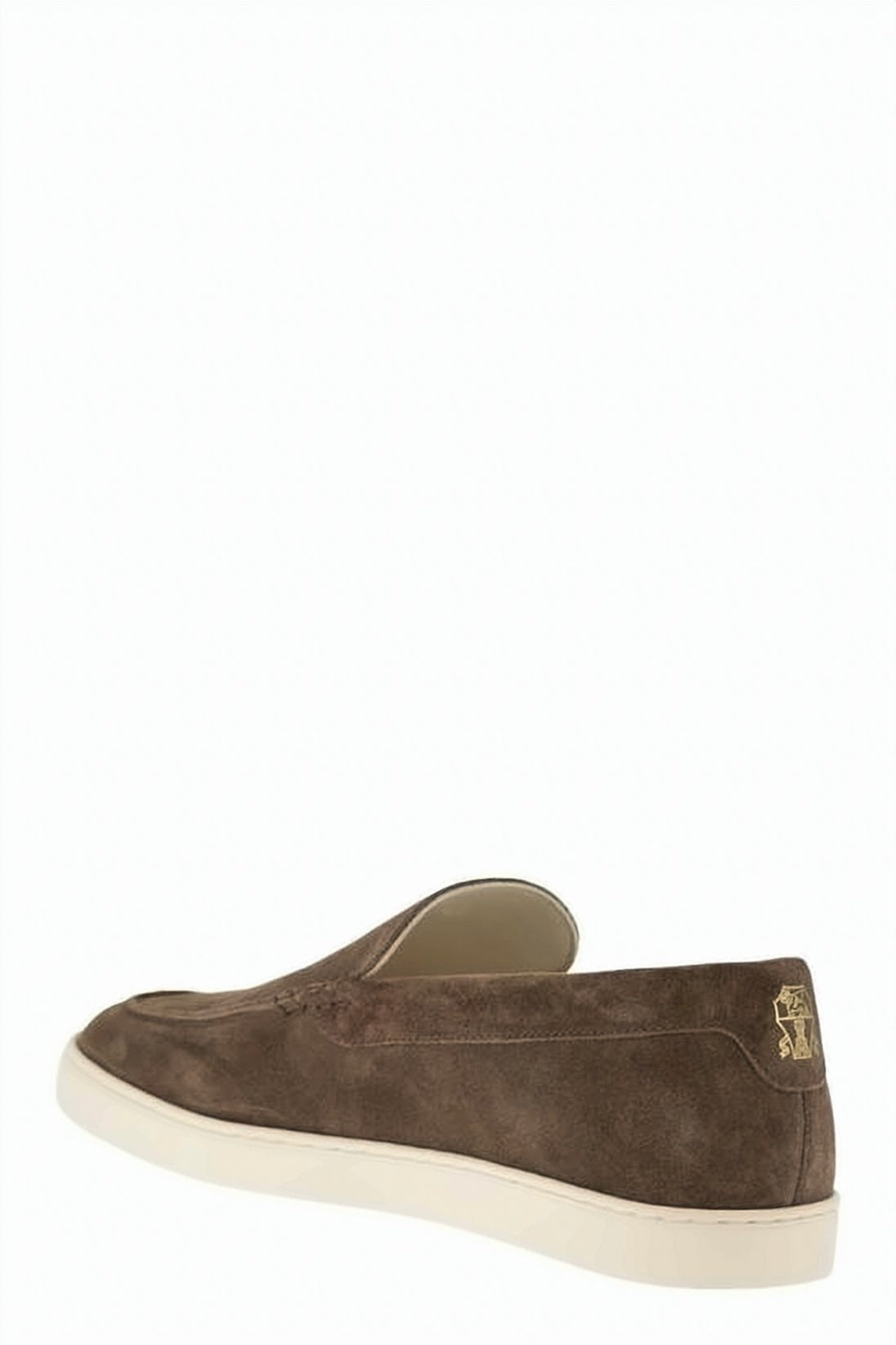 Chevron Pattern Suede Slip-On Sneakers