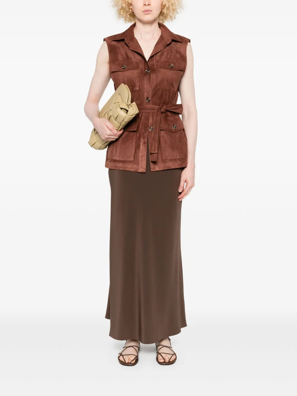 Tailored Sleeveless Gilet With Minimalist Design