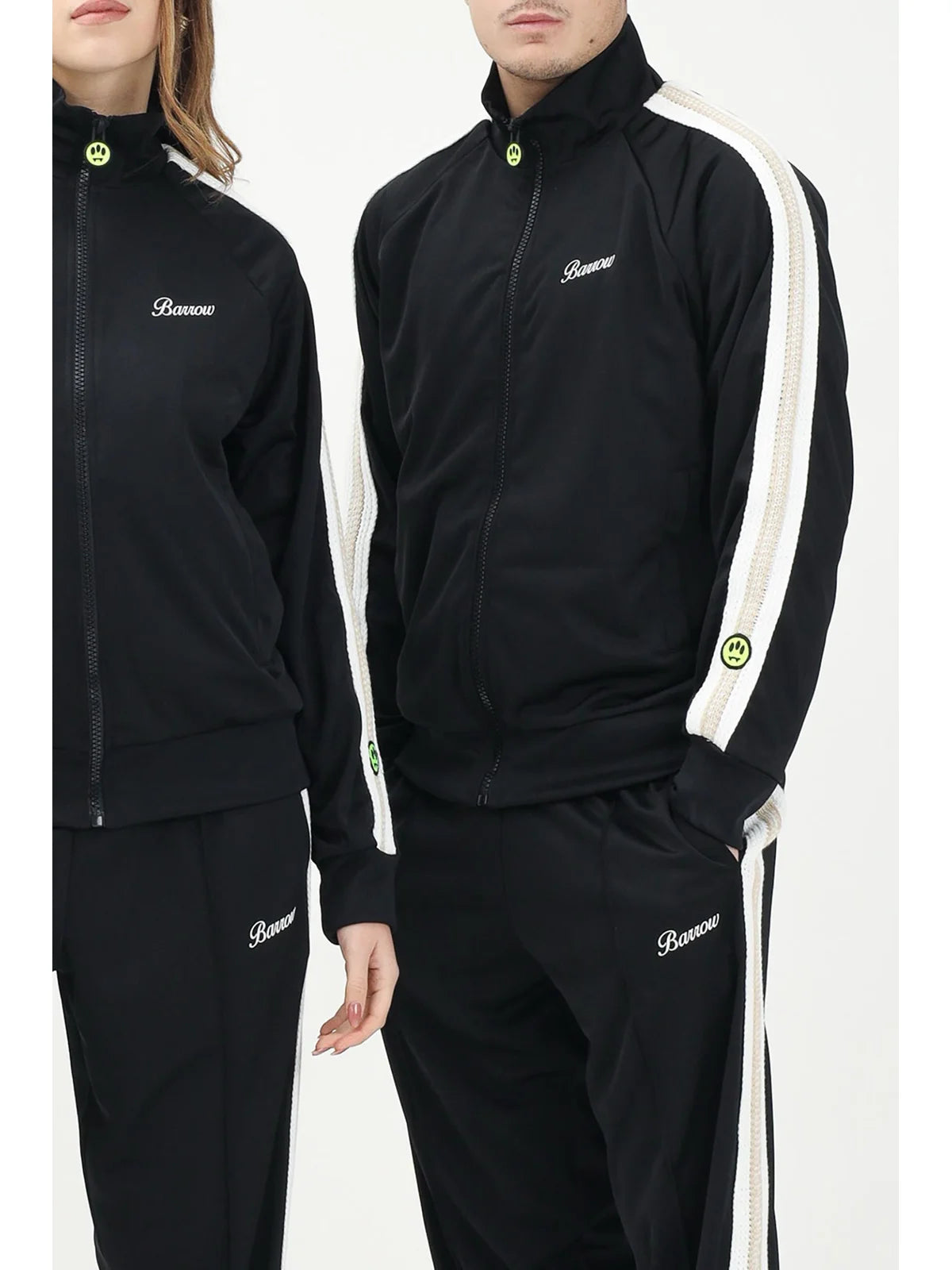 Black Polyester Men Zip Hoodie