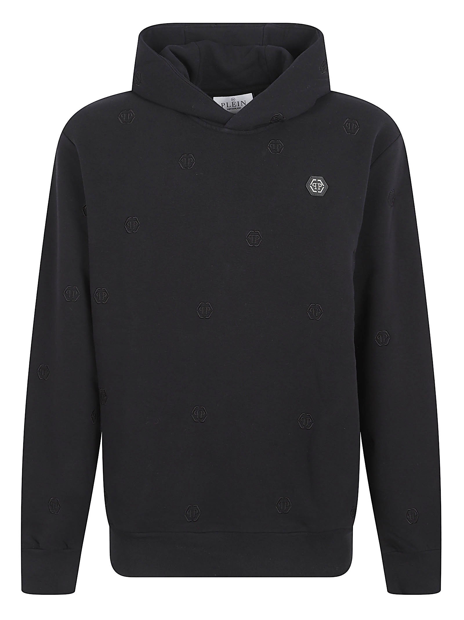 Relaxed Fit Black Hooded Sweatshirt