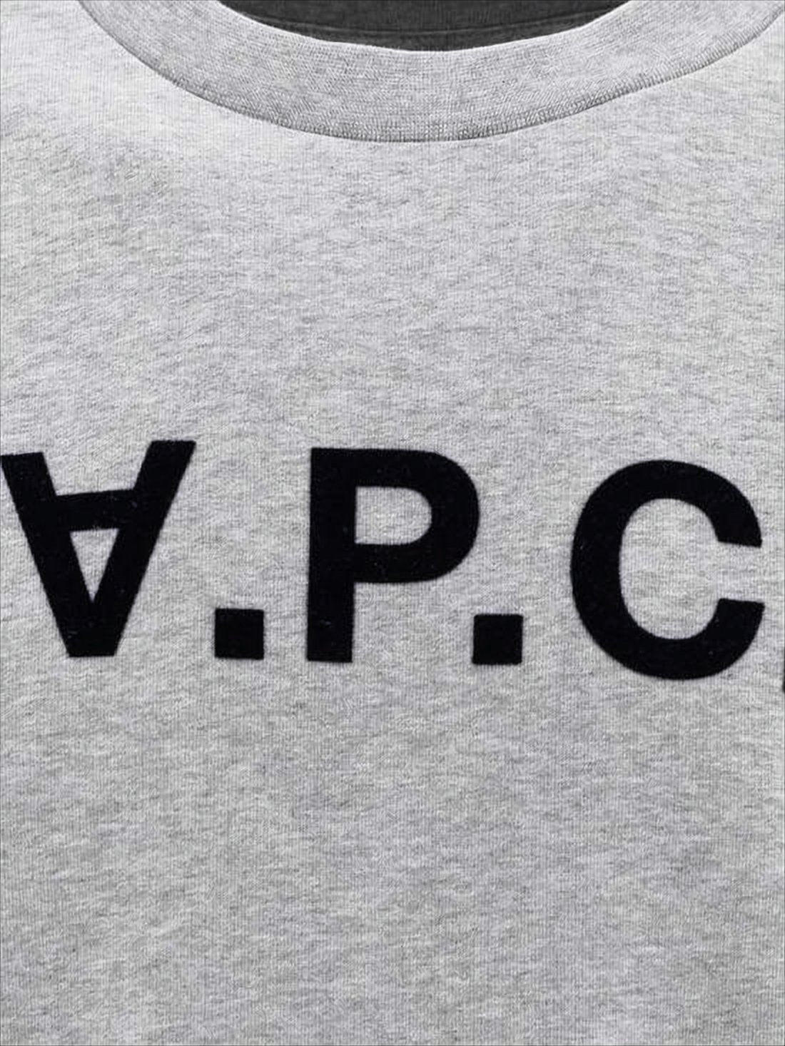 Long-Sleeve Cotton Sweatshirt with Upside-Down Logo