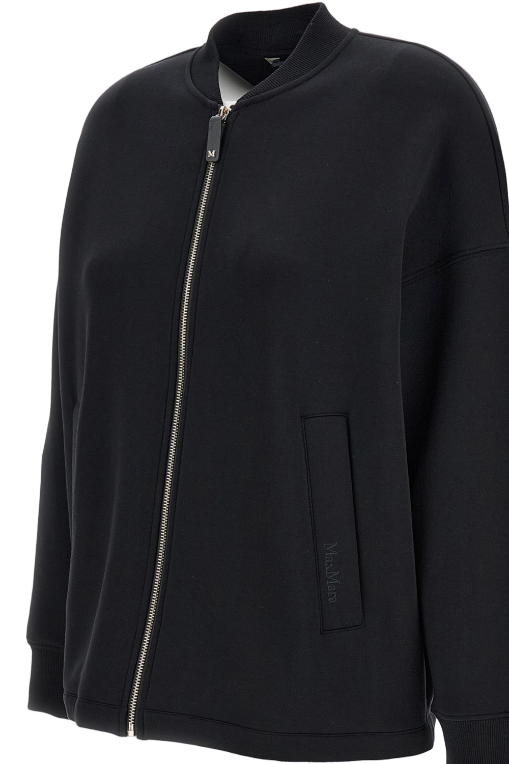 Bomber-Style Jacket With Ribbed Details And Zip Closure