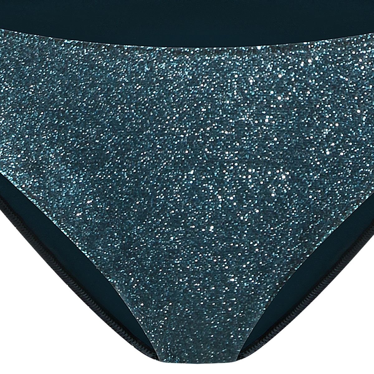 Scoop Neck Teal Bikini Set