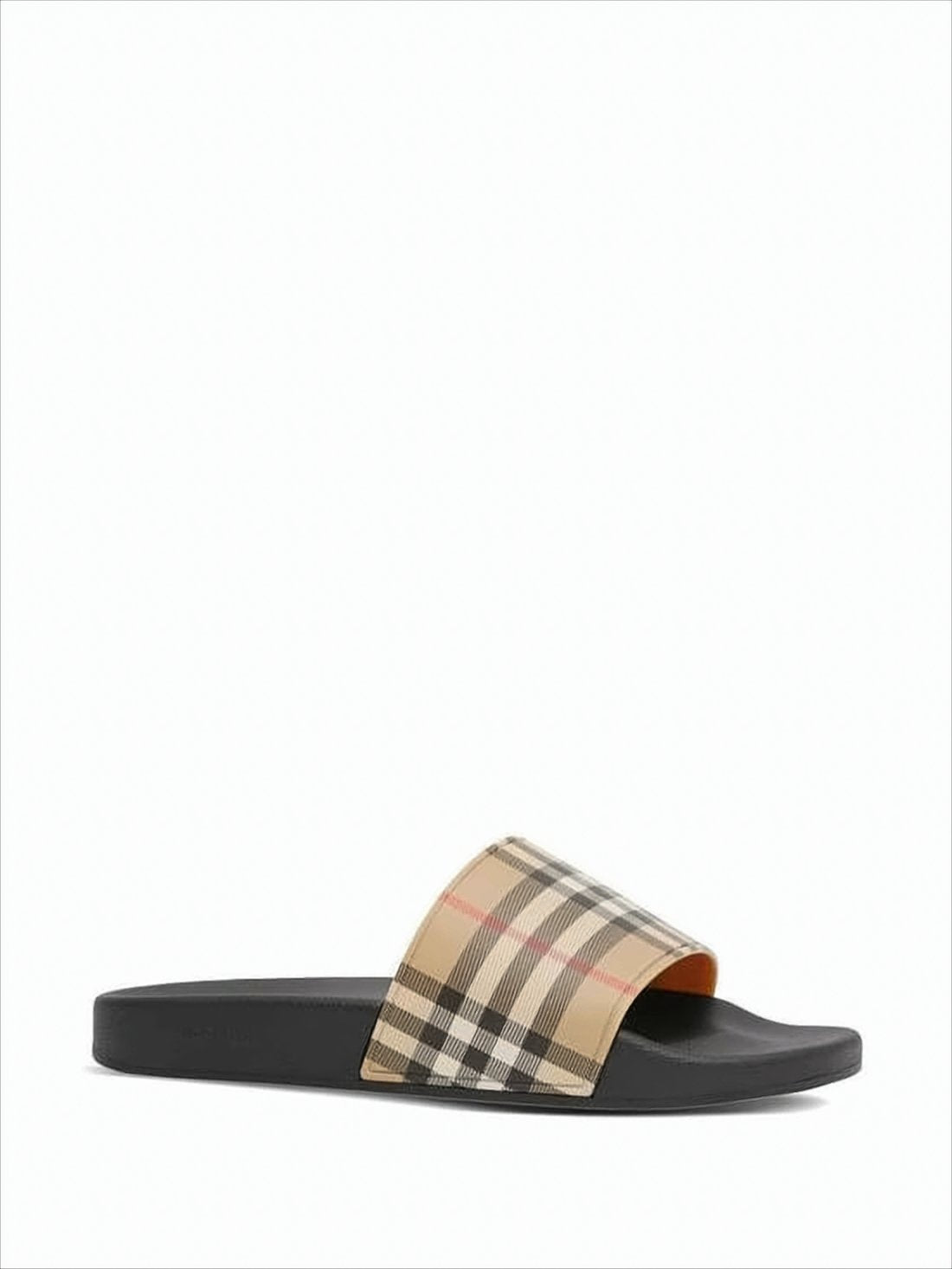 Burberry Check Pattern Slide Mules