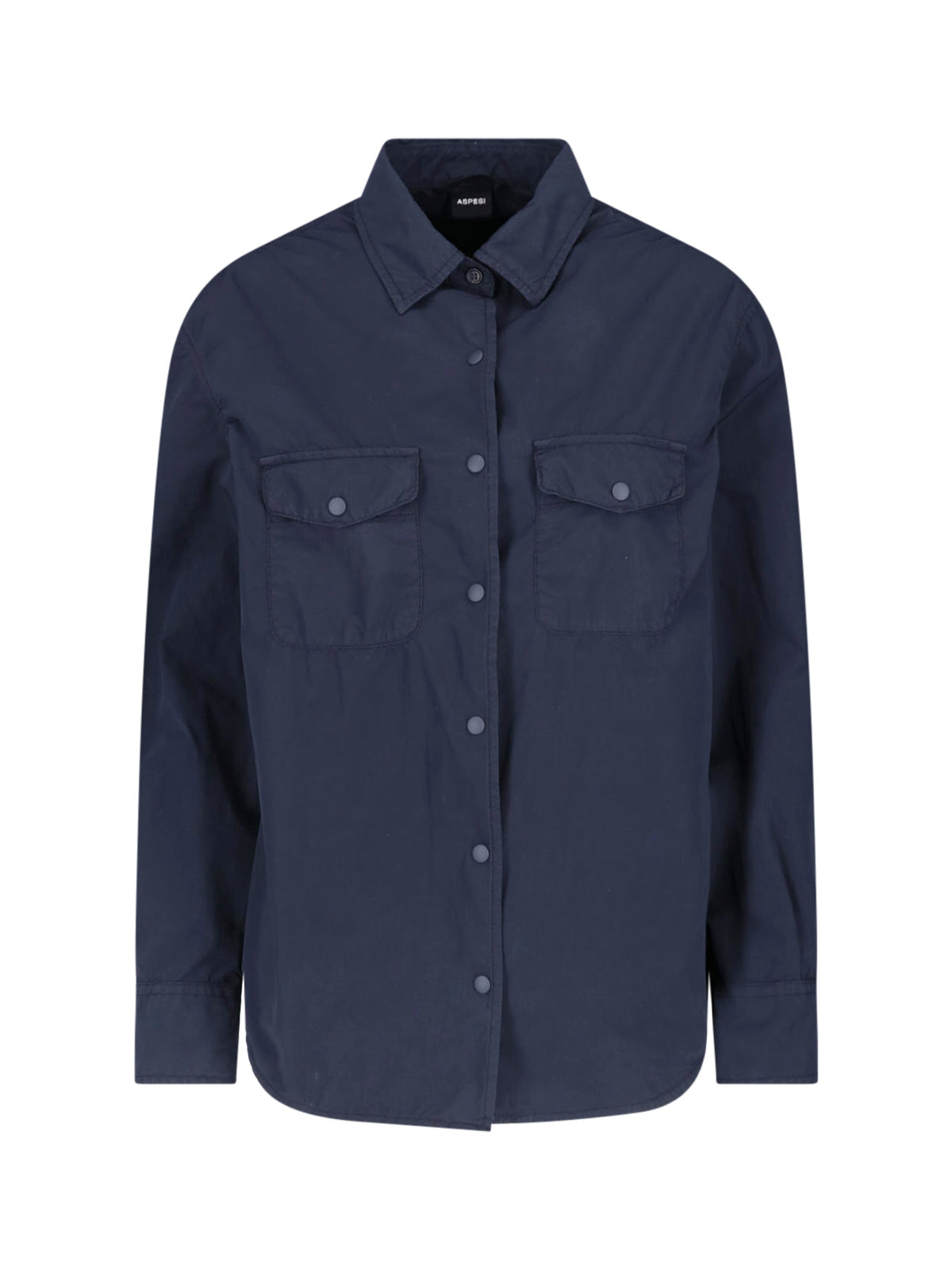 Dark Navy Relaxed Fit Flap Shirt