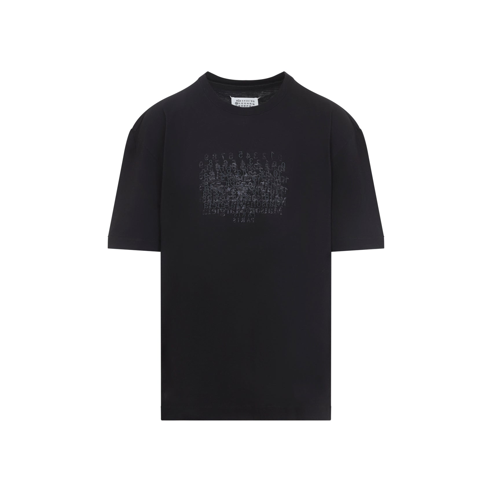 Black T-Shirt With Abstract Graphic Print
