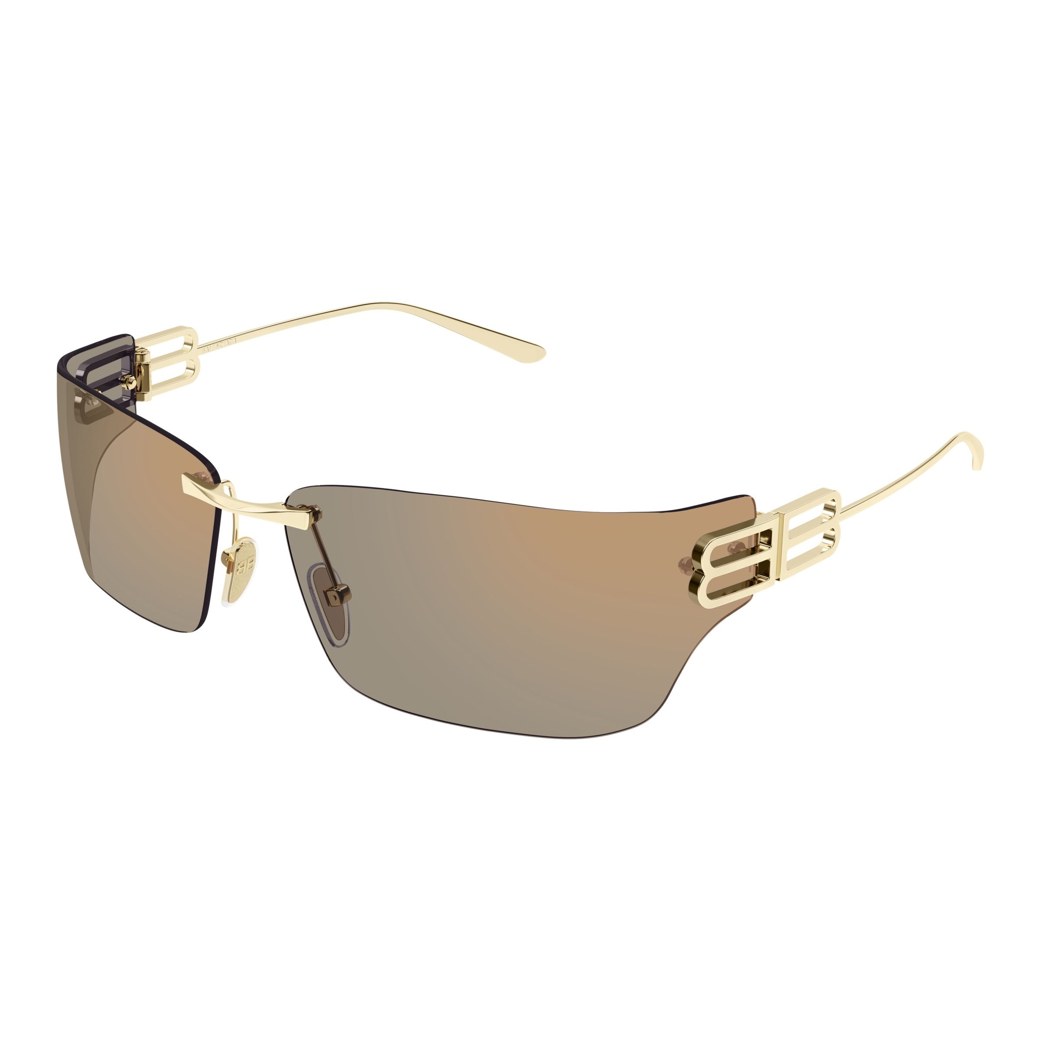 Rimless Sunglasses with Gold-Tone Double-B Logo