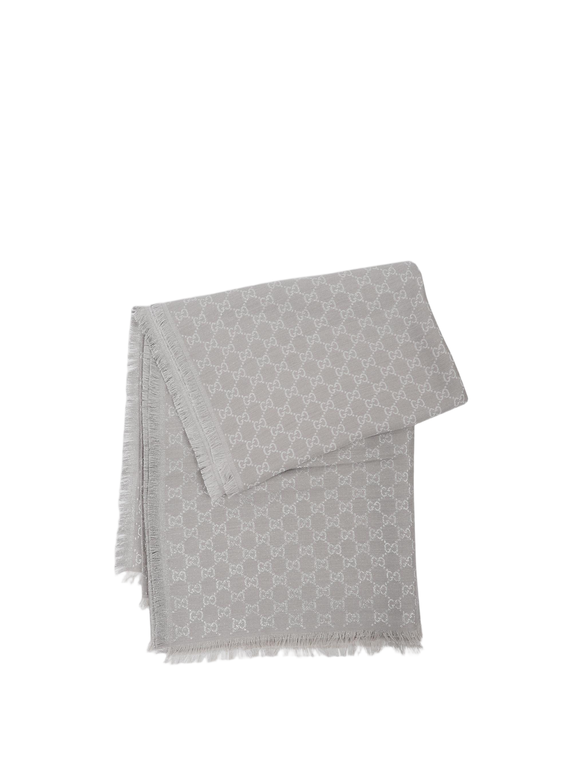Large Square Shawl With Shiny Finish