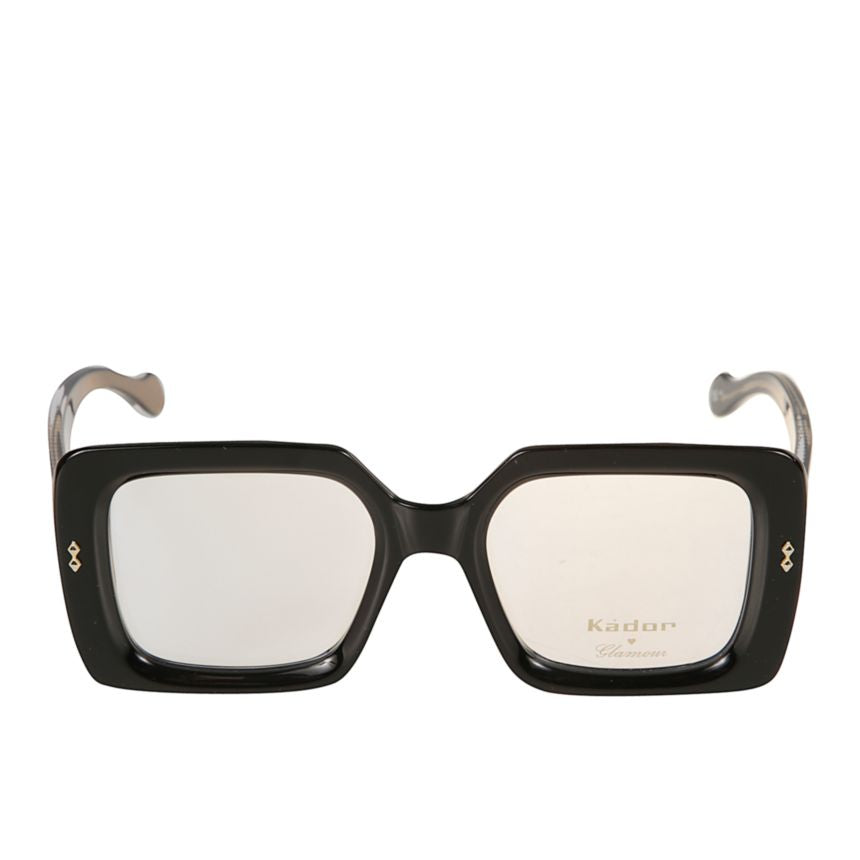 Kate Glamour Oversized Square-Frame Sunglasses with Glossy Finish
