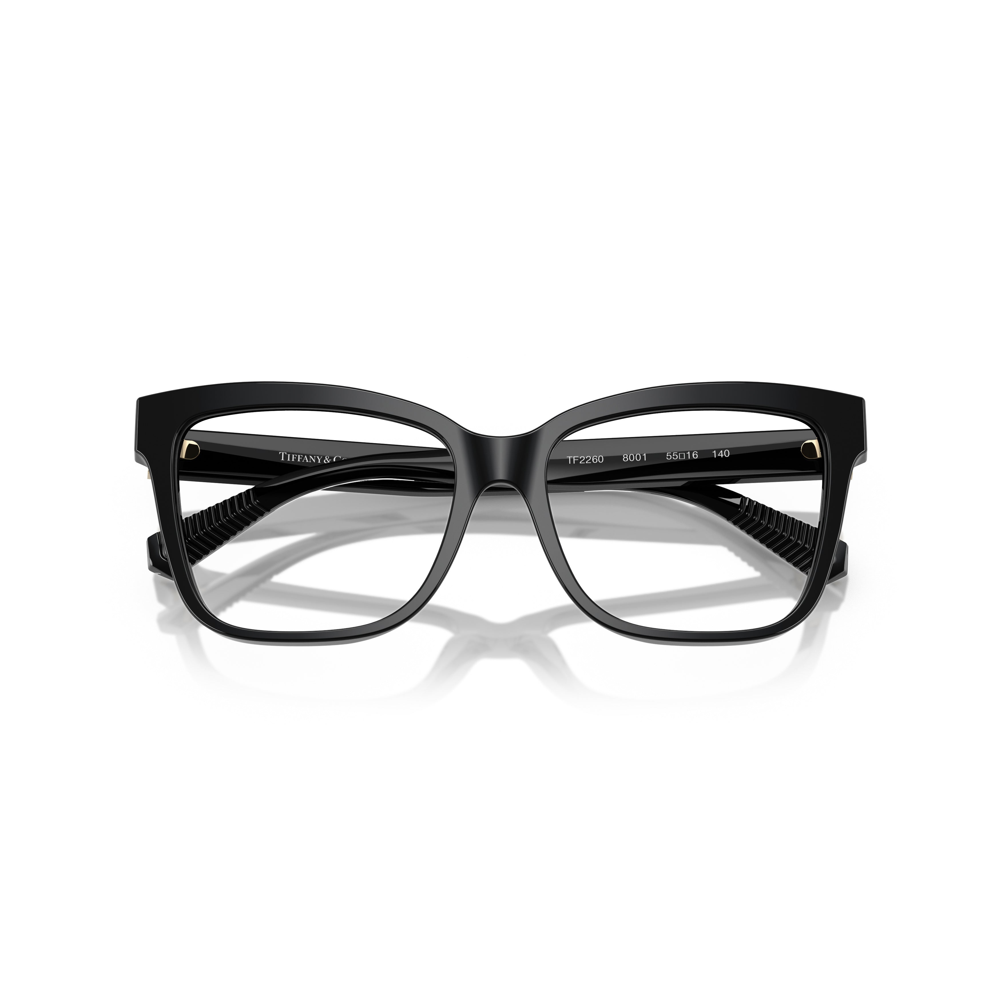 0tf2260 Glossy Black Square Frame Eyeglasses