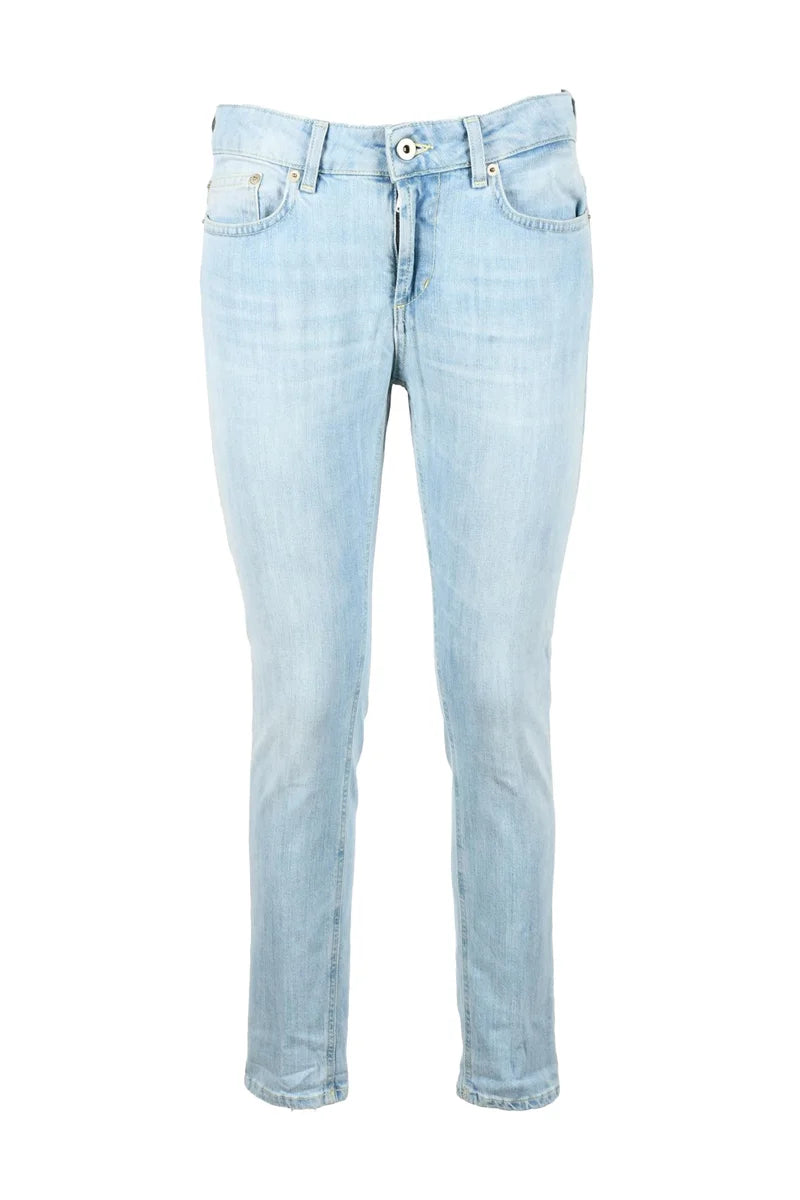 Cotton Stretch Jeans - Light Blue