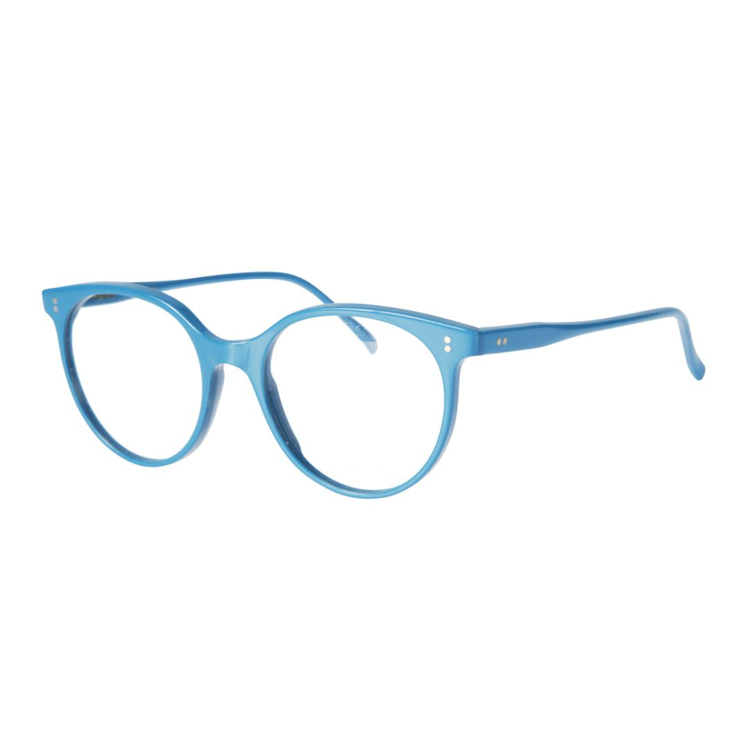 Cynda/N-52 Rounded Frame Glasses with Matte Finish