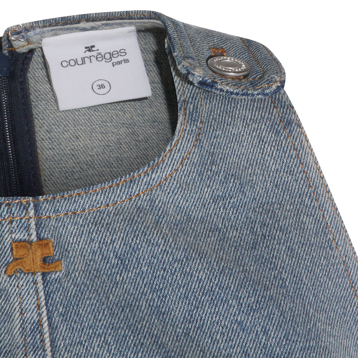 A-Line Denim Mini Dress
