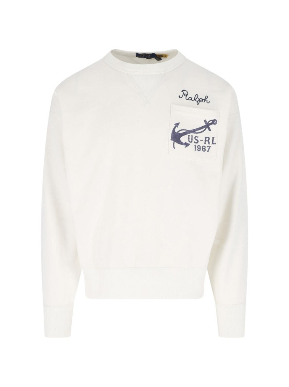 Bluza dresowa z logo – biała
