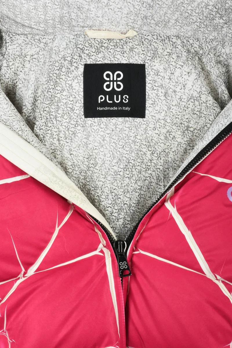 Down Jacket with Zip - Fuchsia