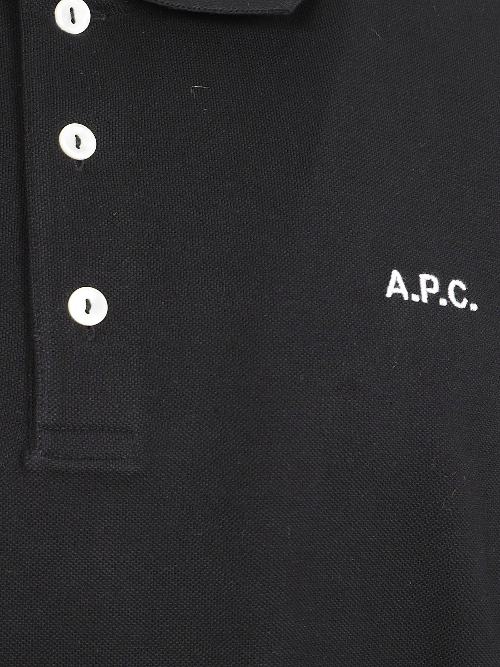 Polo Shirt With Button Closure And Design