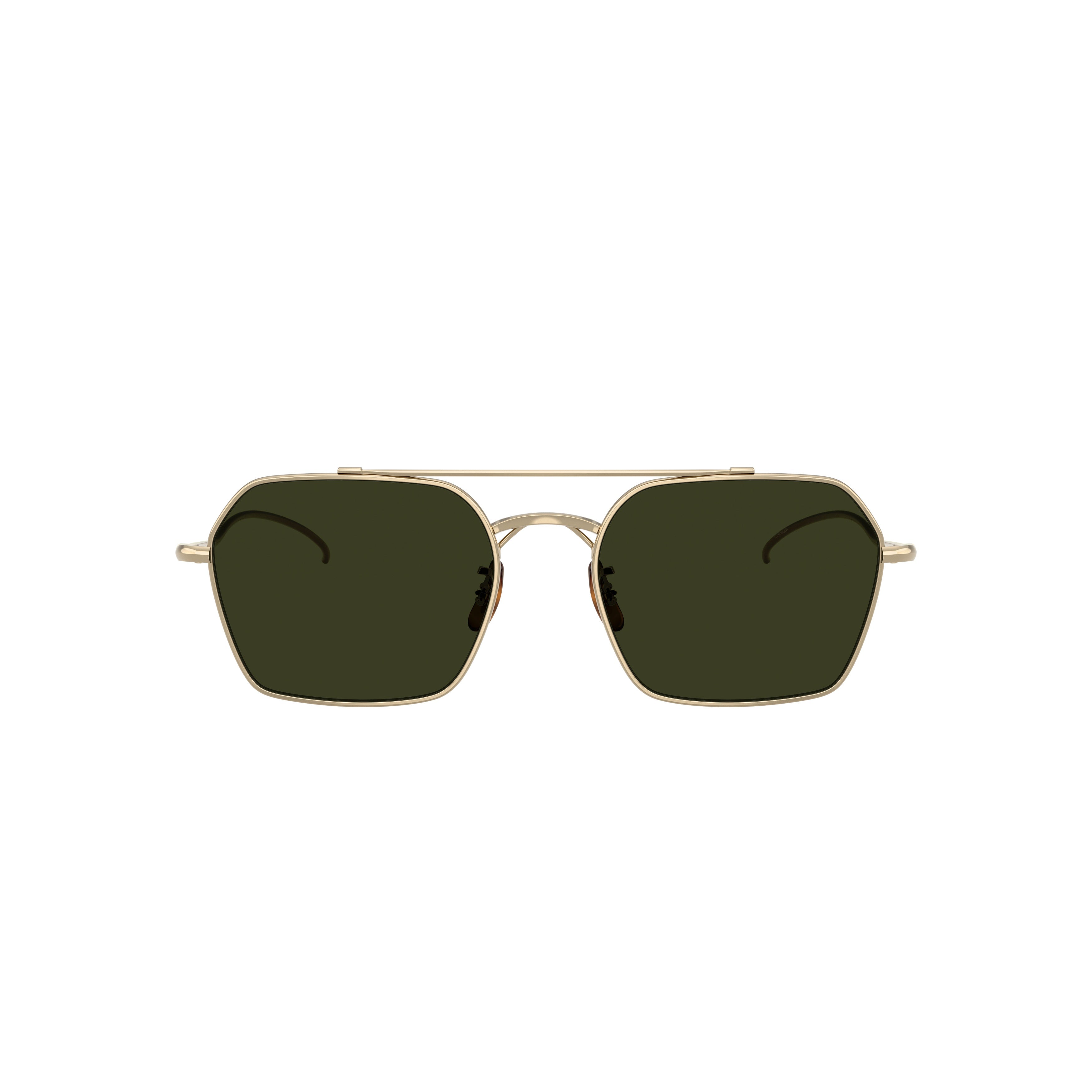 0ov1365st Rectangular Titanium Sunglasses with Double Bridge