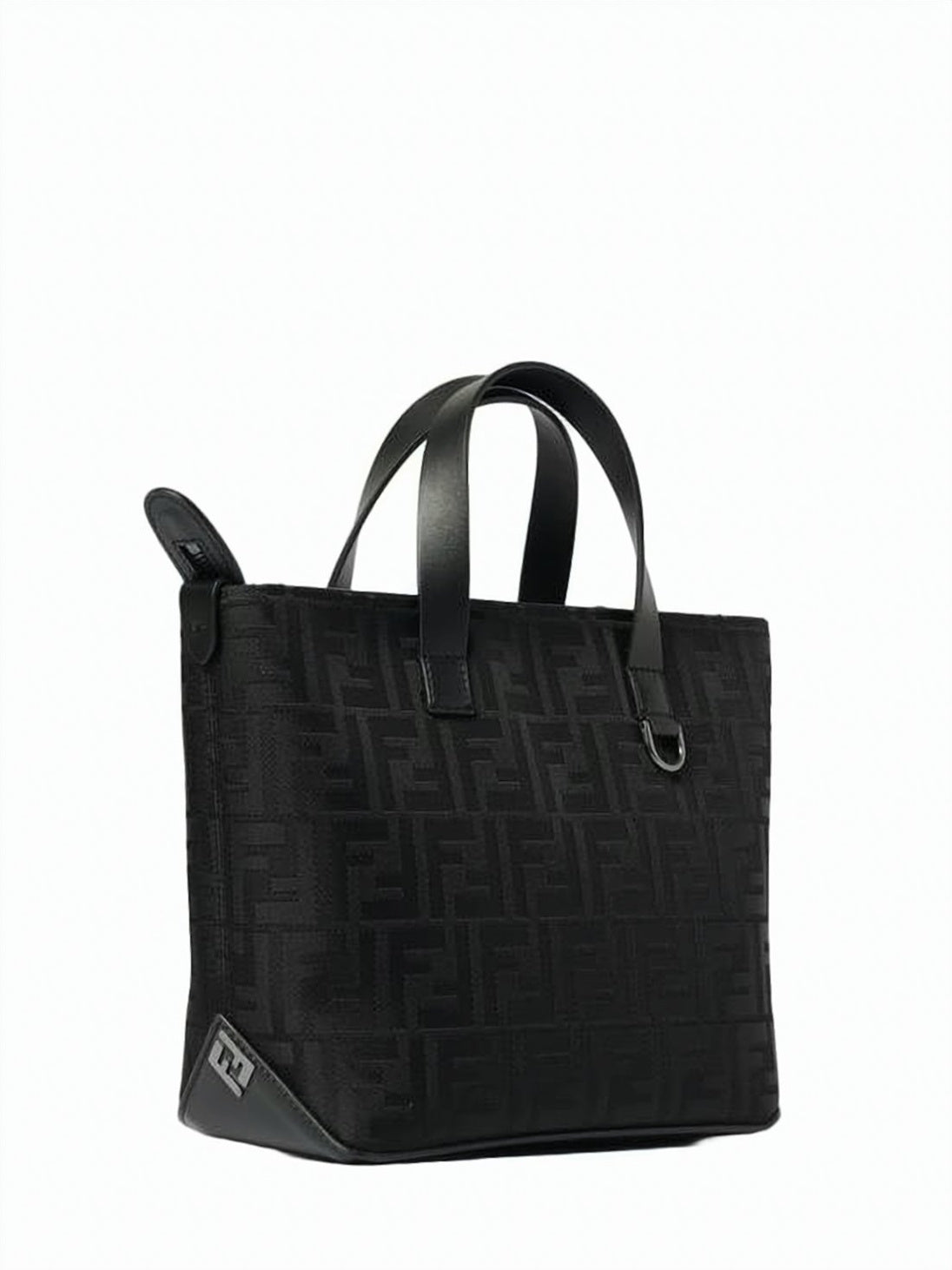 Structured Fabric Shoulder Bag