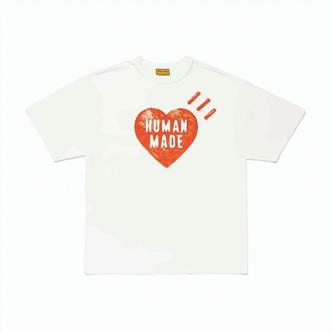Short-Sleeved T-Shirt with Bold Heart Graphic